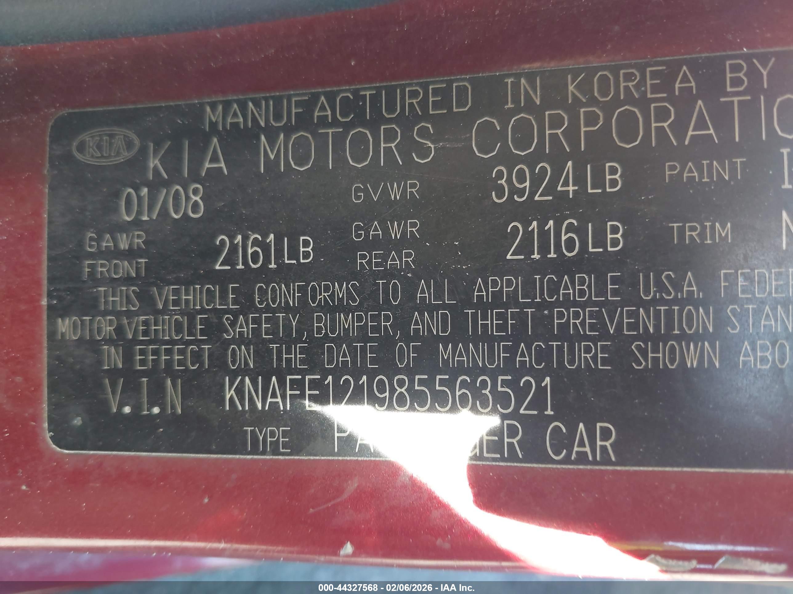 KIA SPECTRA image 9
