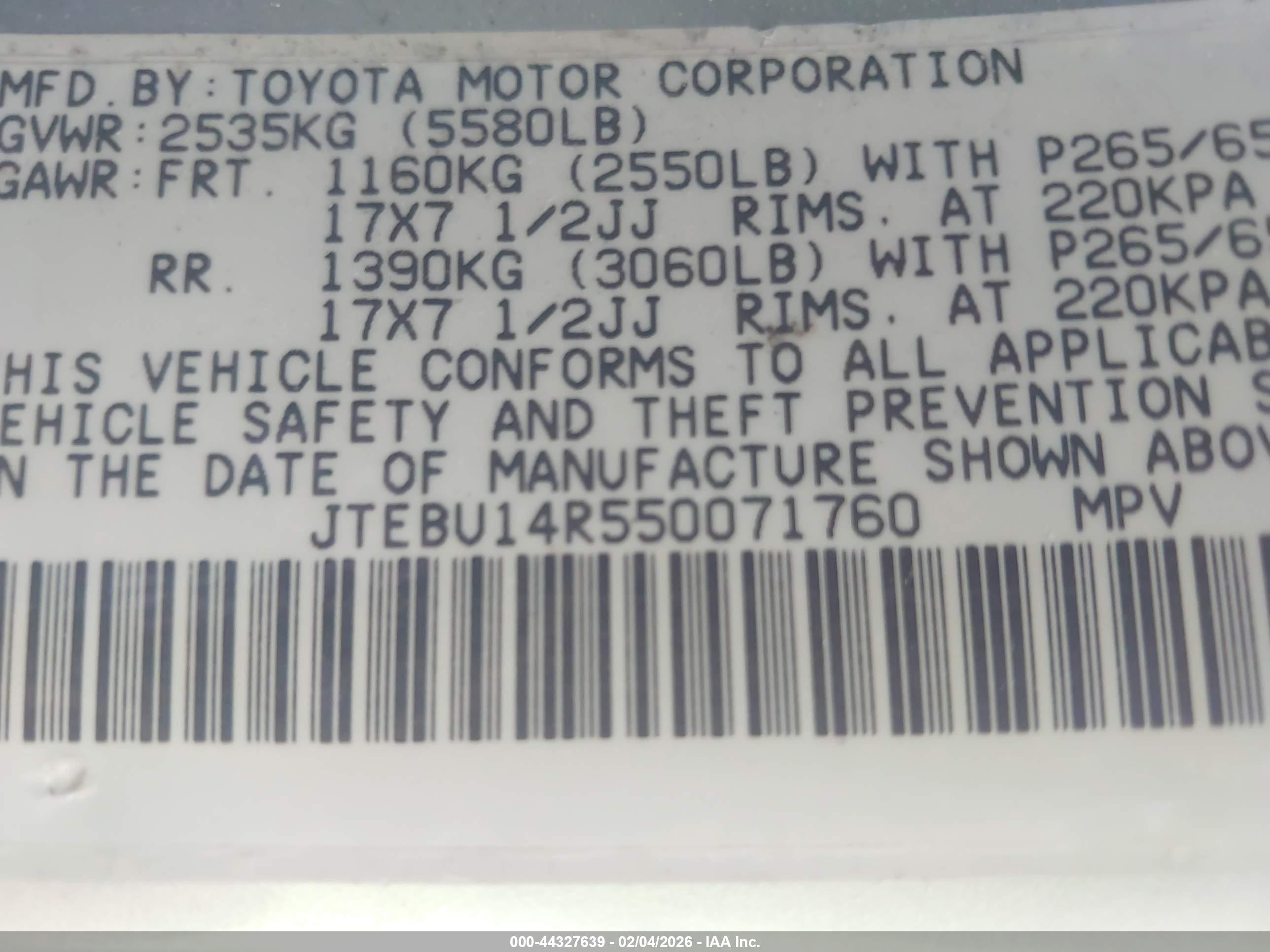 TOYOTA 4RUNNER image 9