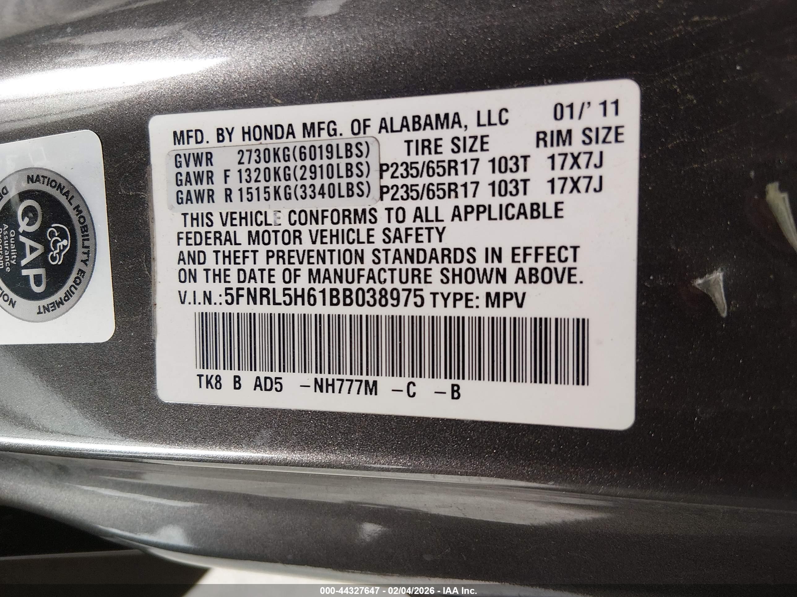HONDA ODYSSEY image 9