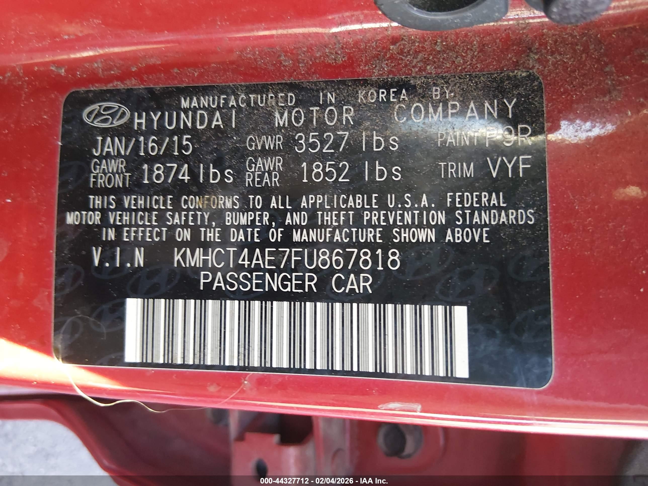 HYUNDAI ACCENT image 9