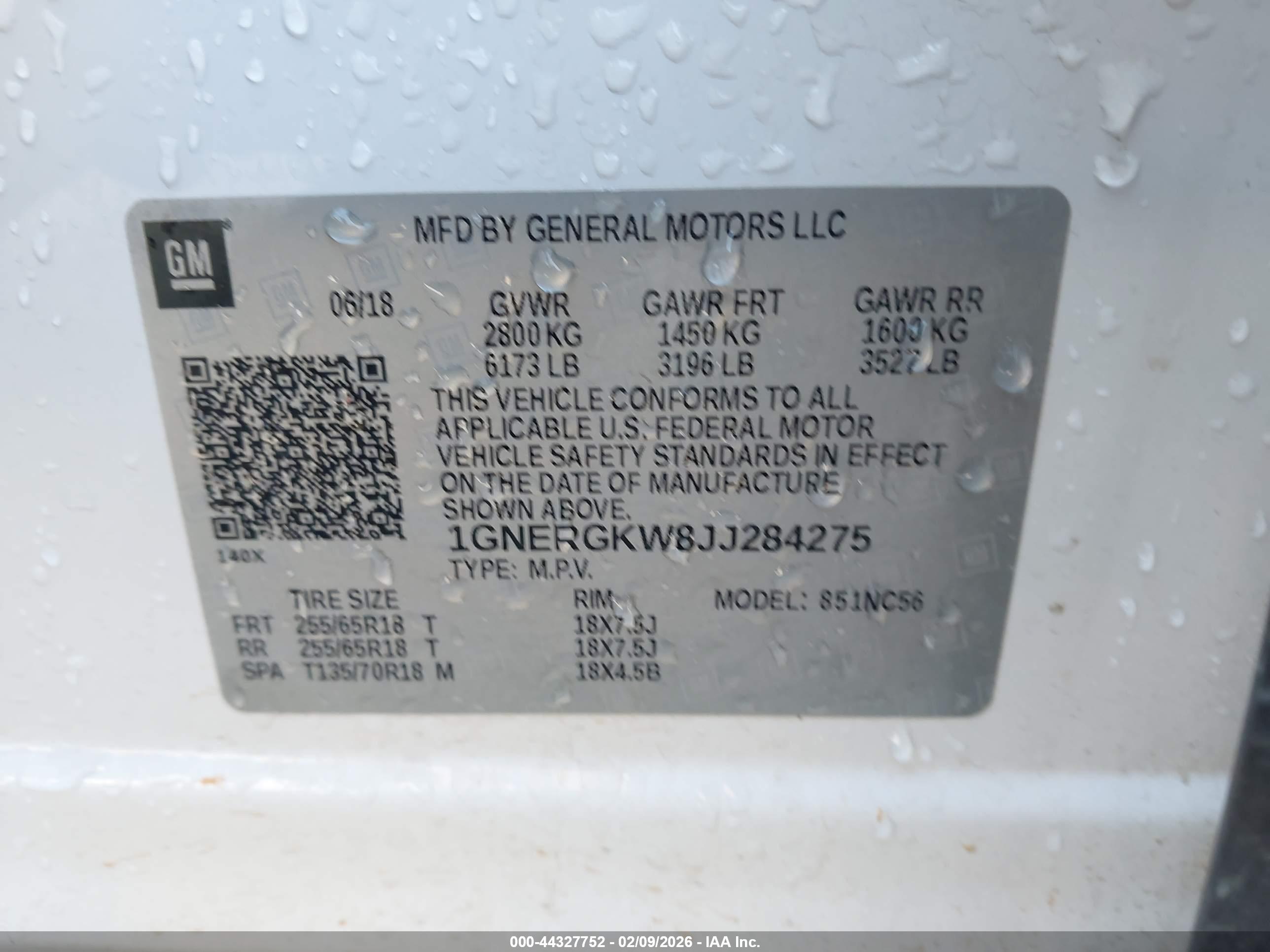 CHEVROLET TRAVERSE image 9