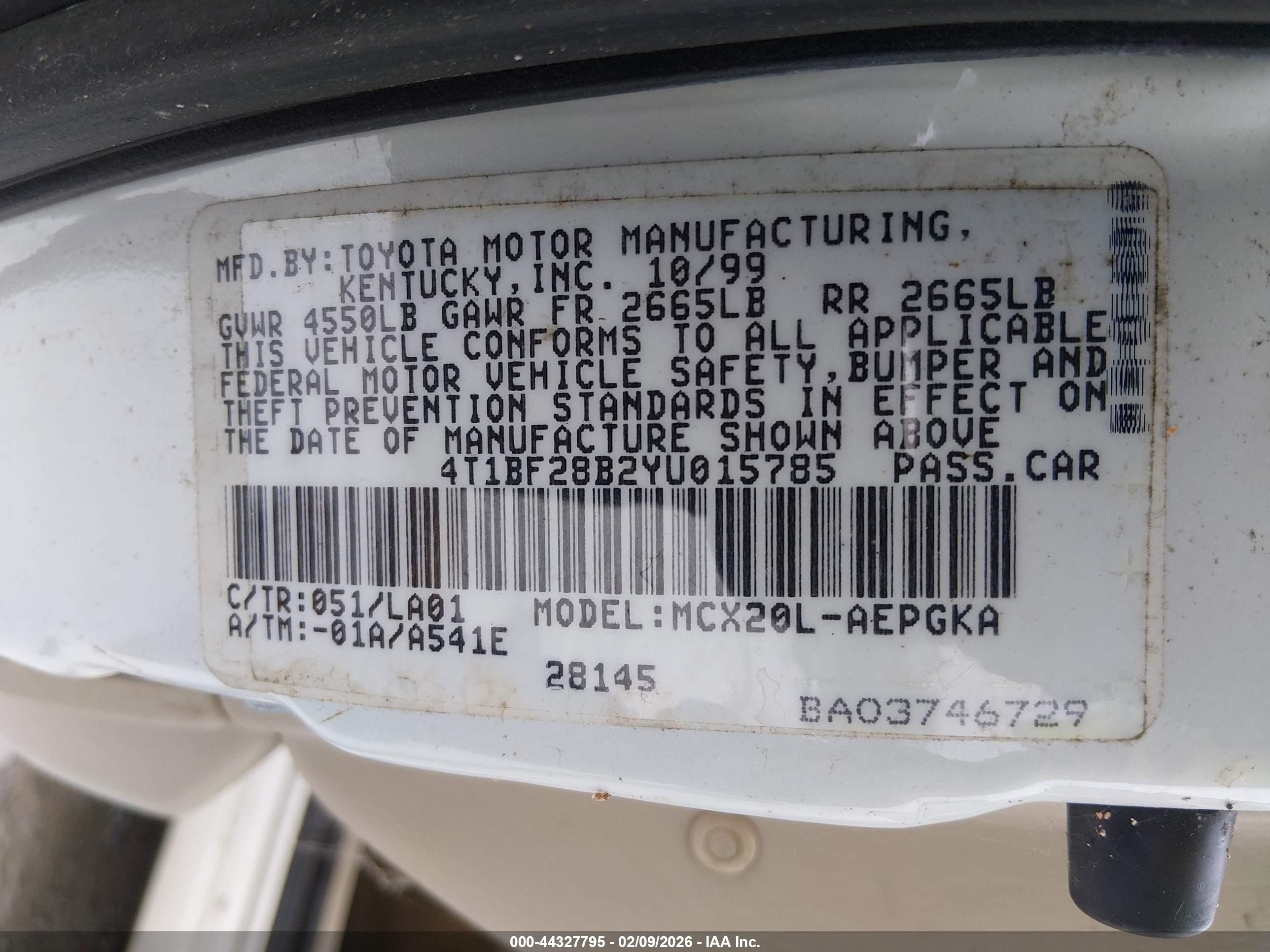 TOYOTA AVALON image 9