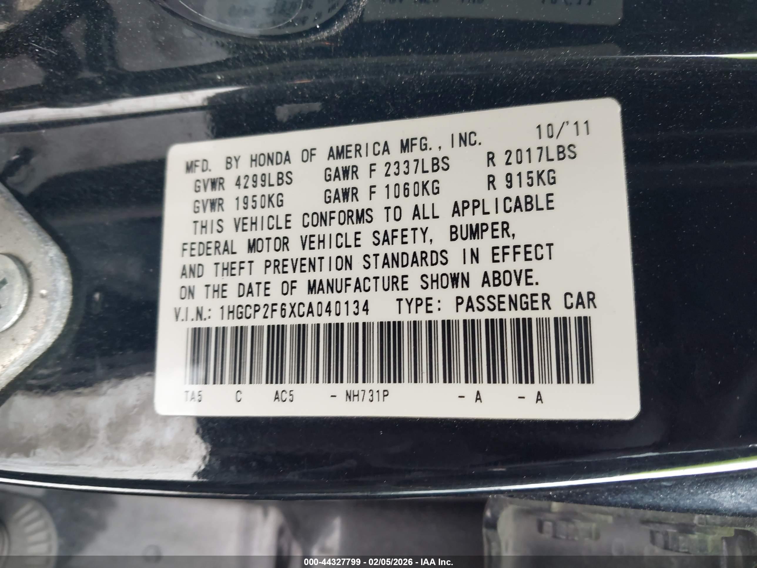 HONDA ACCORD image 9
