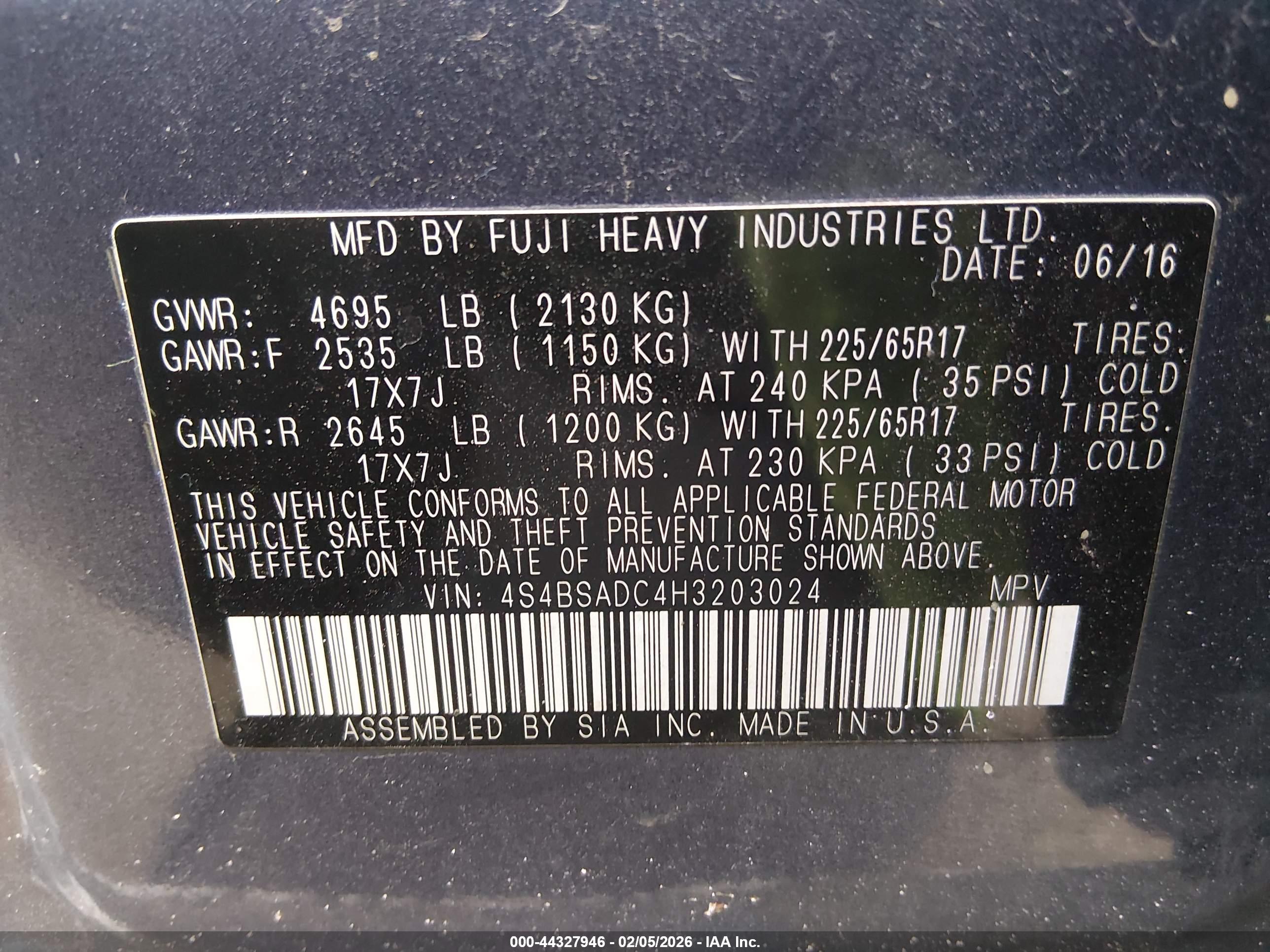 SUBARU OUTBACK image 9