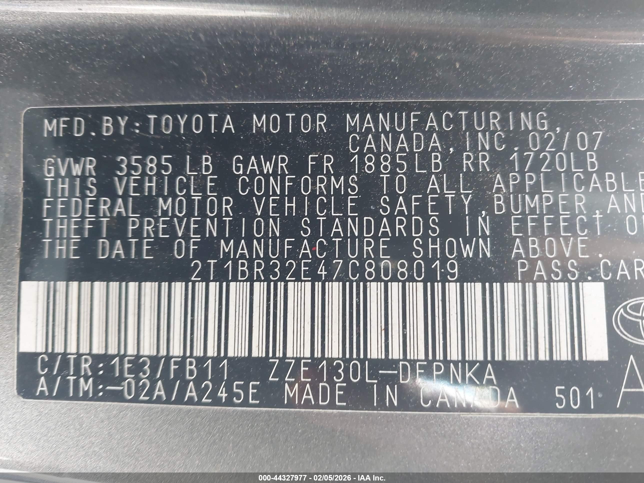 TOYOTA COROLLA image 9