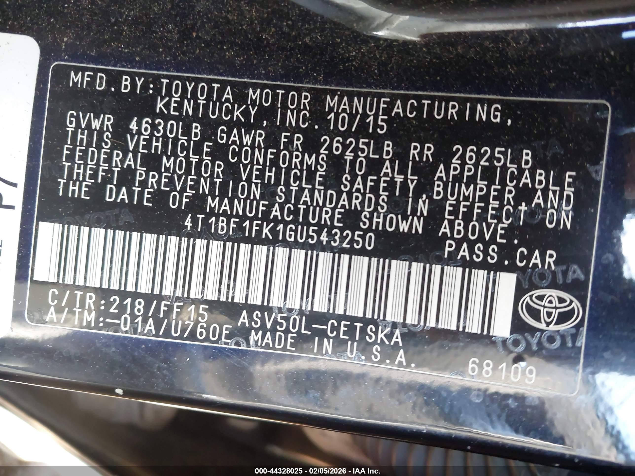 TOYOTA CAMRY image 9