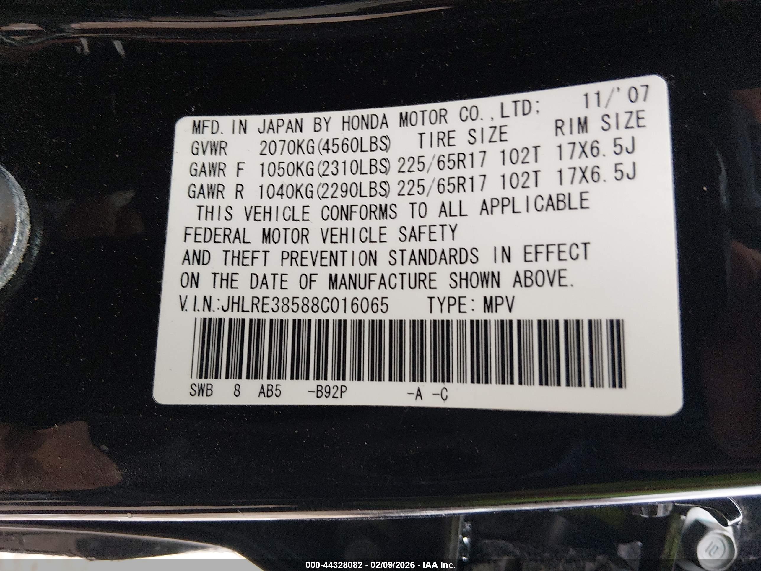 HONDA CR-V image 9