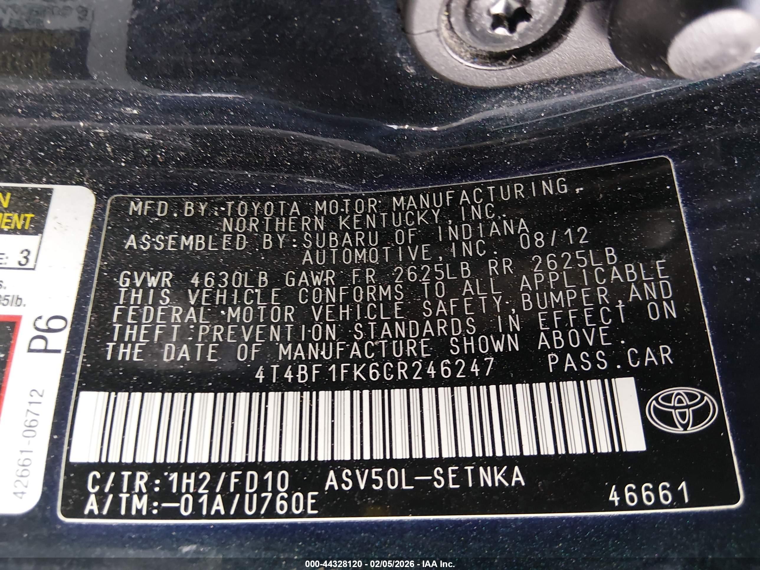 TOYOTA CAMRY image 9