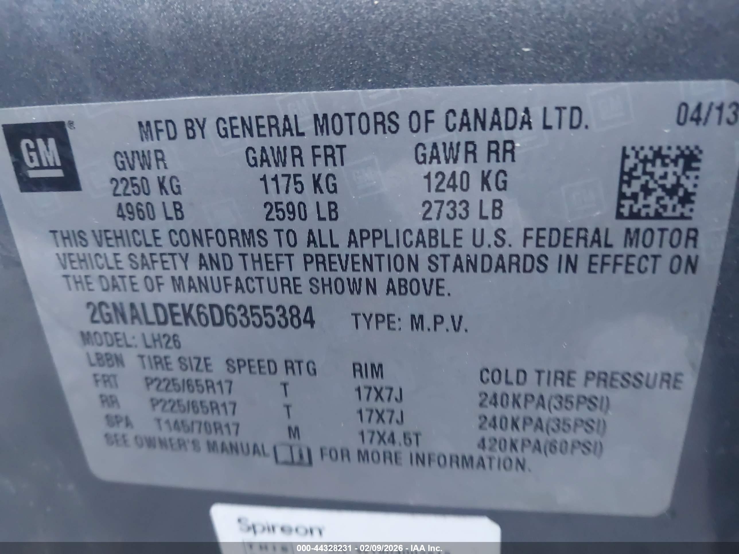 CHEVROLET EQUINOX image 9