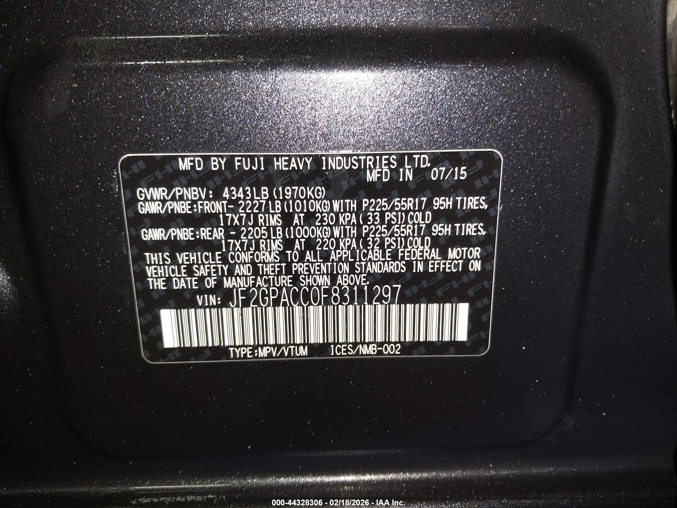 SUBARU XV image 9