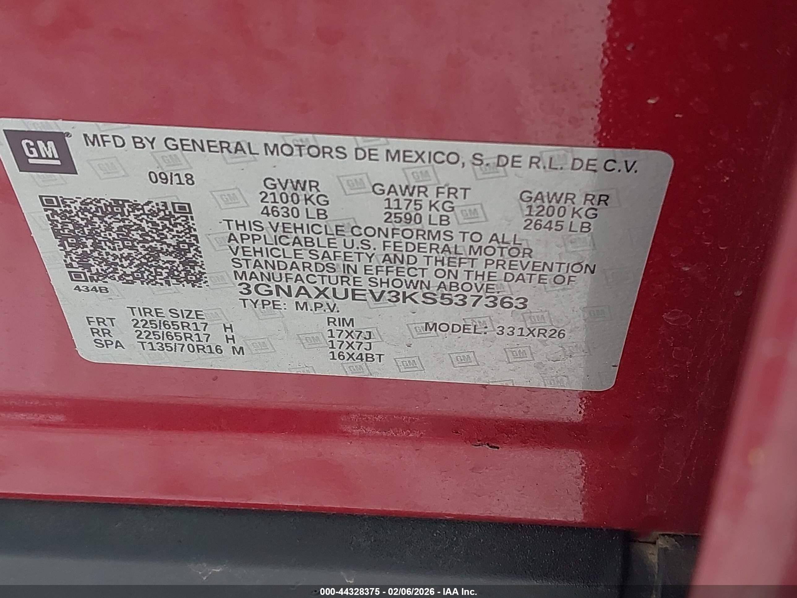 CHEVROLET EQUINOX image 9