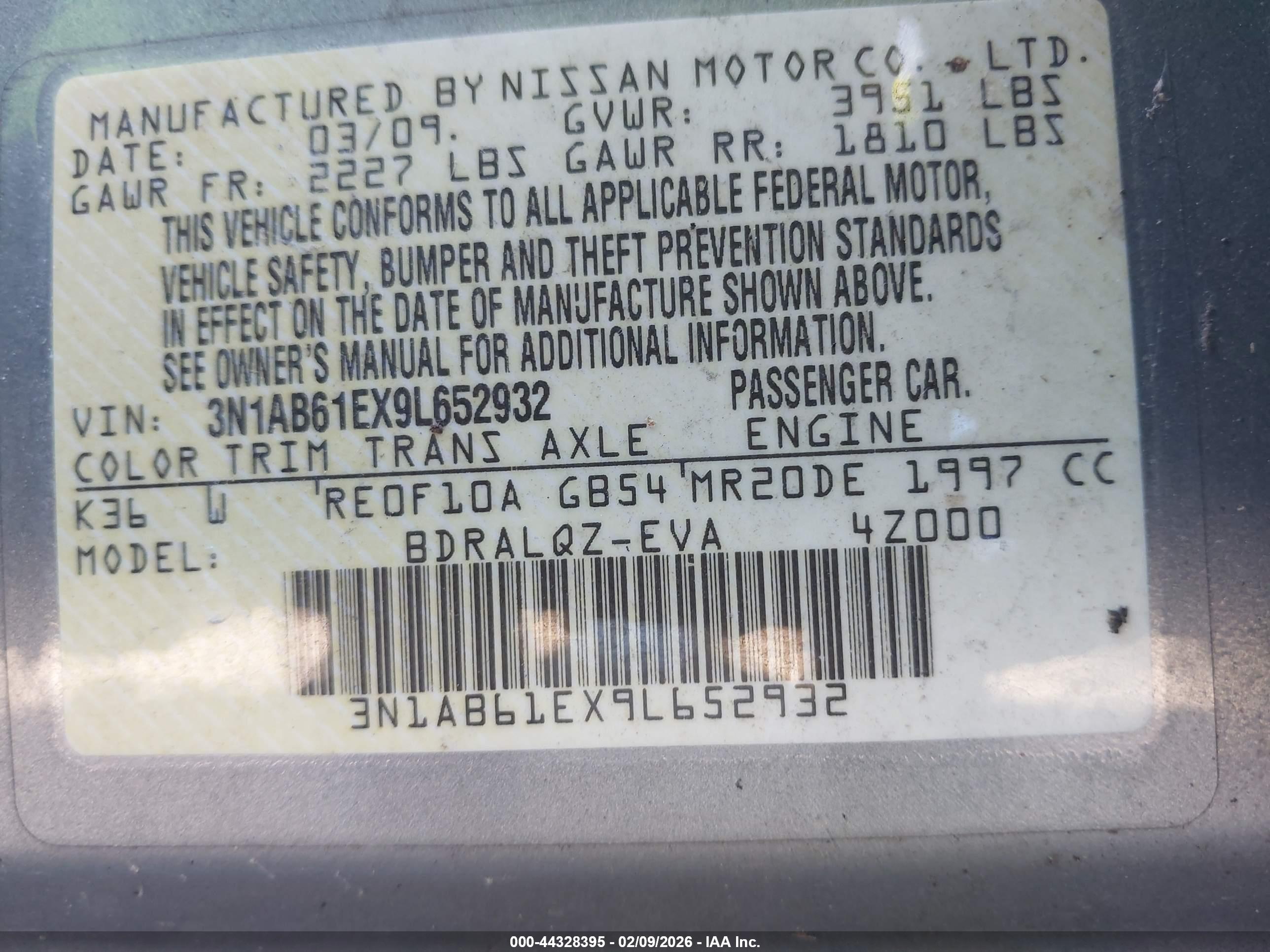 NISSAN SENTRA image 9