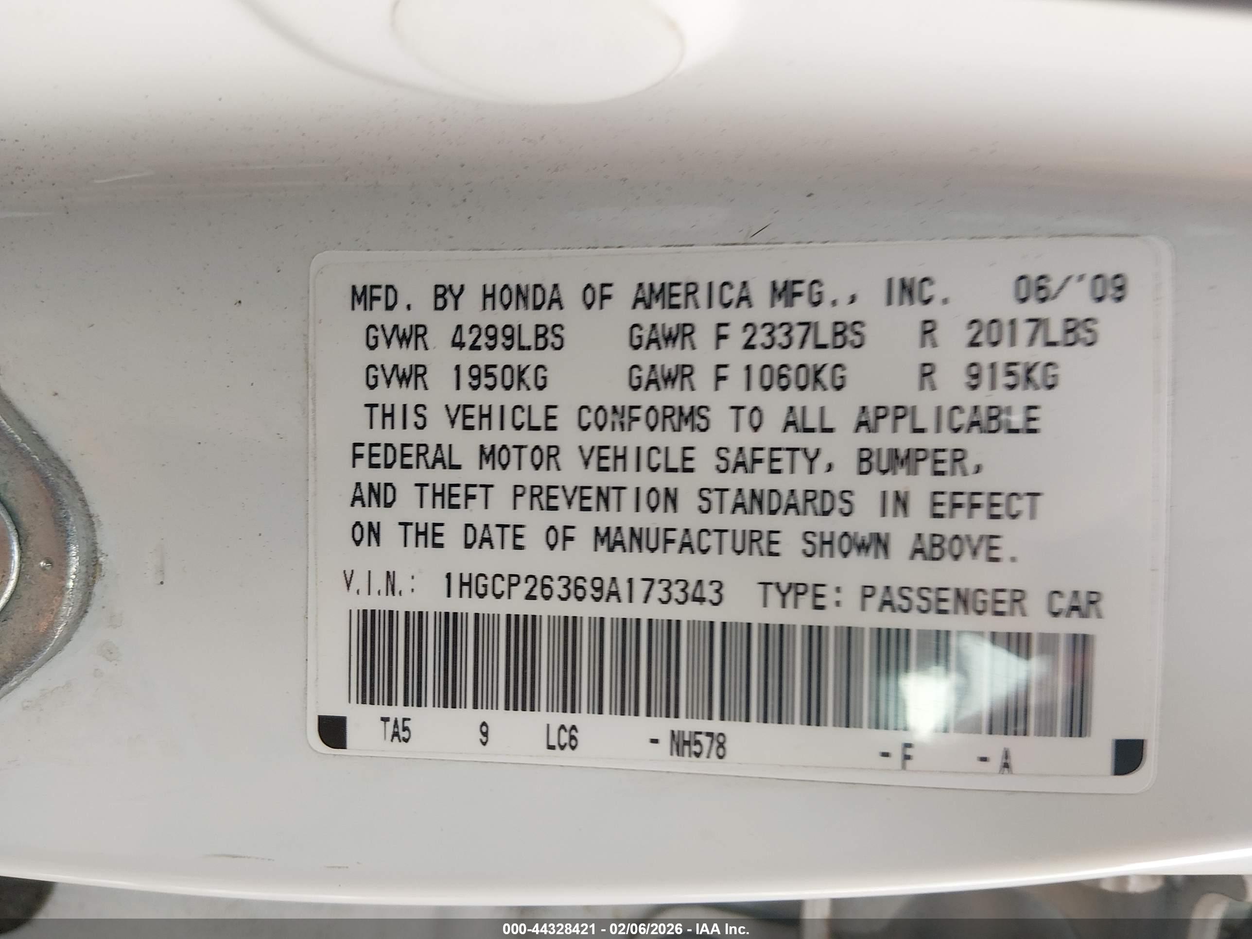 HONDA ACCORD image 9