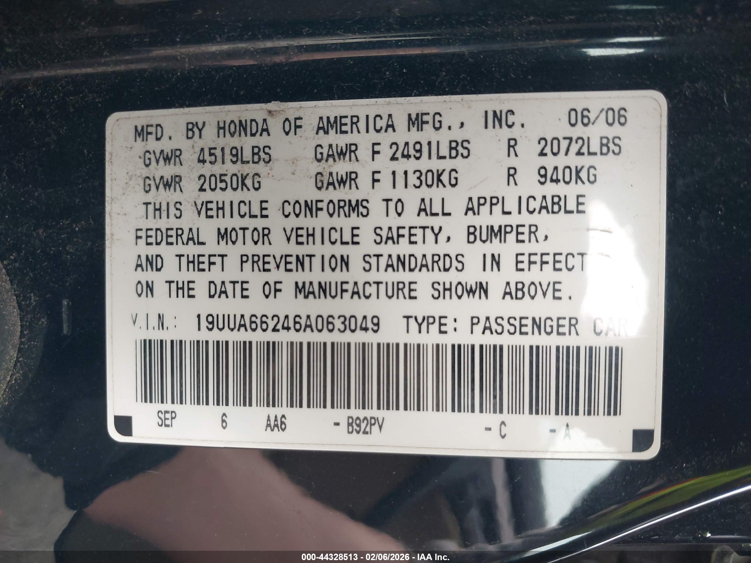 ACURA TL image 9