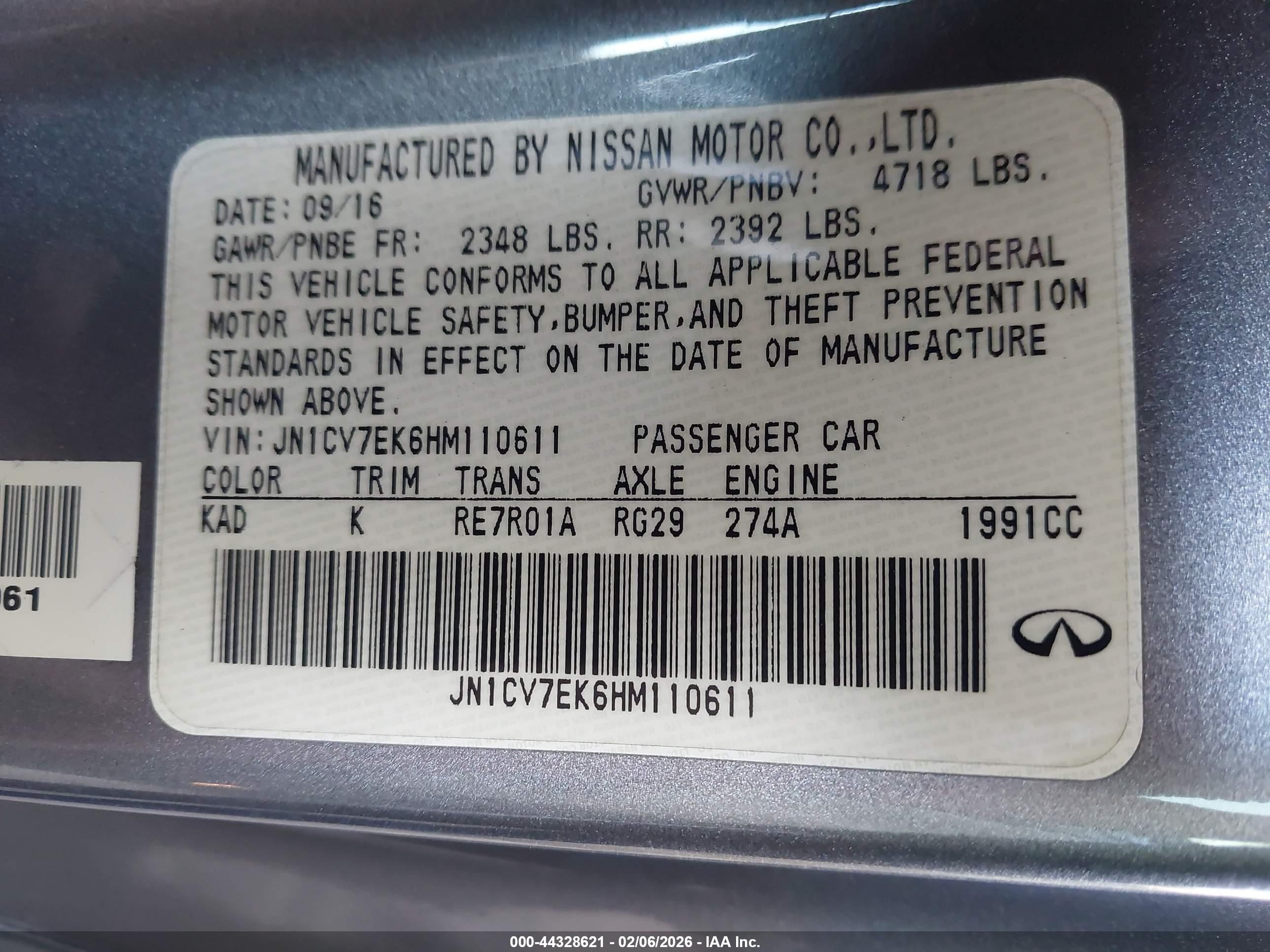 INFINITI Q60 image 9