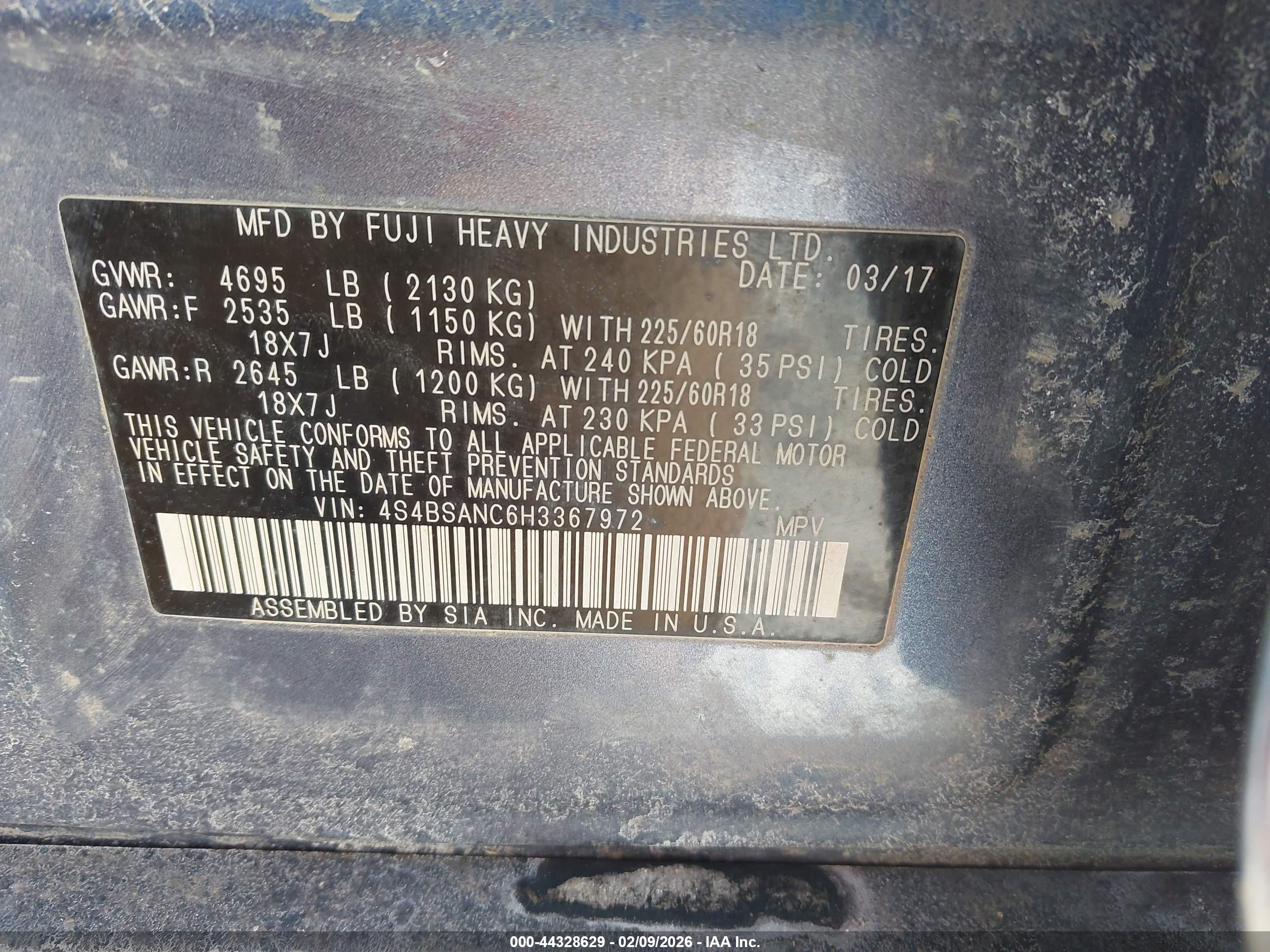 SUBARU OUTBACK image 9