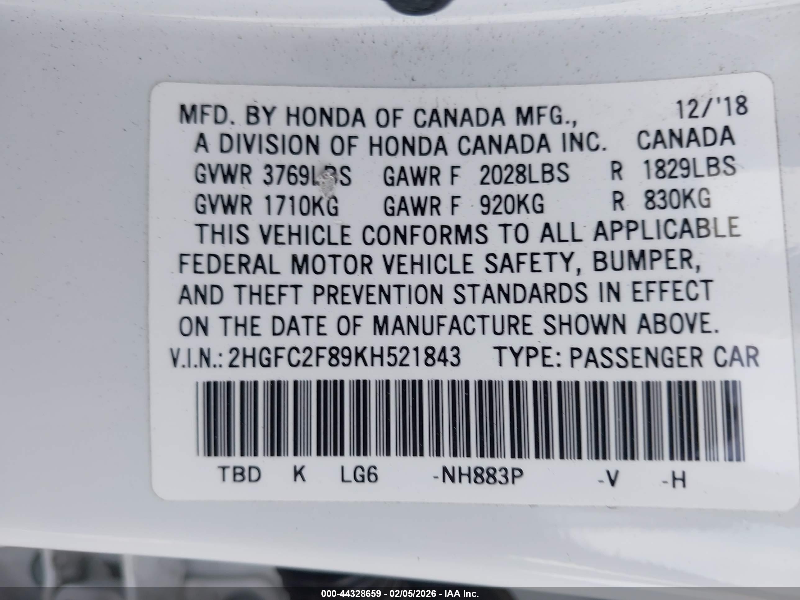 HONDA CIVIC image 9