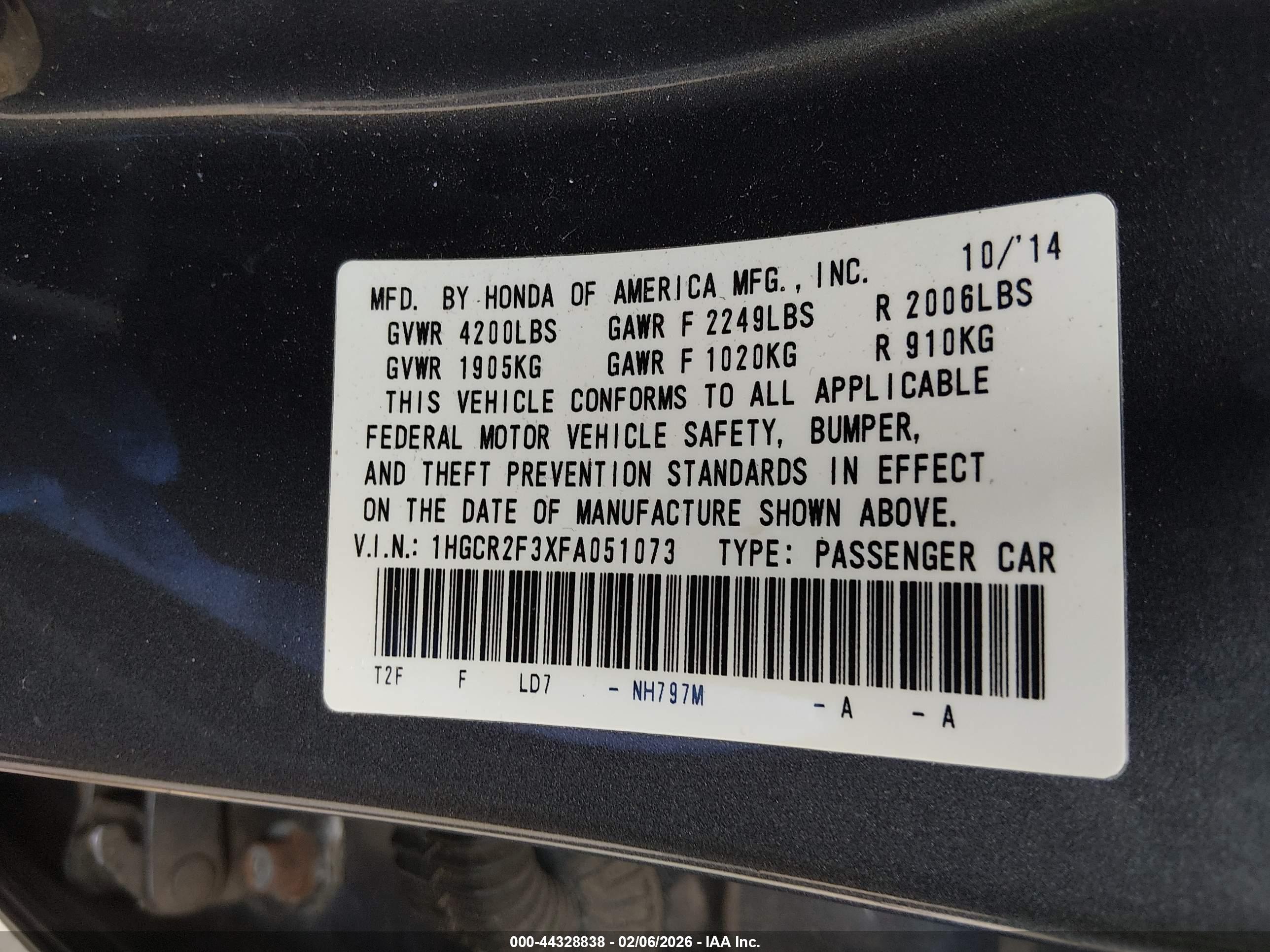 HONDA ACCORD image 9