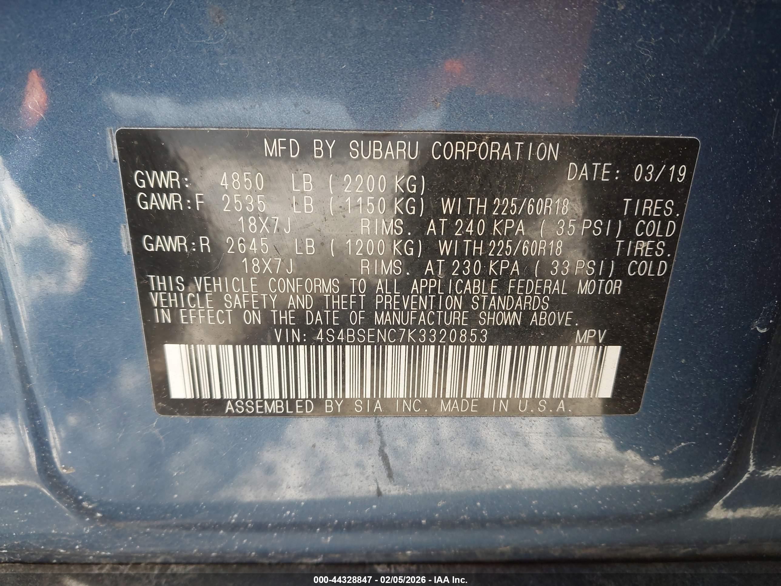 SUBARU OUTBACK image 9