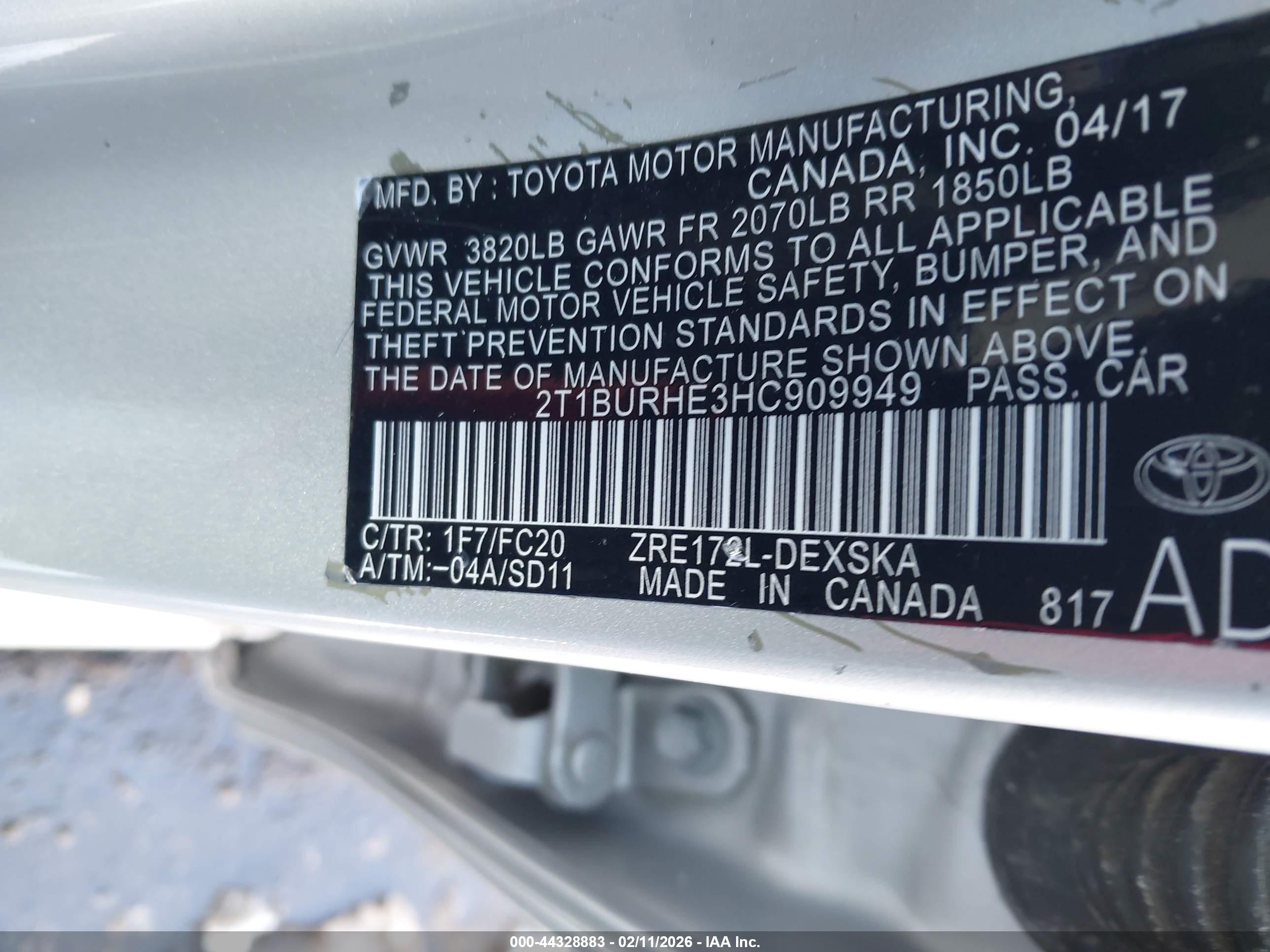 TOYOTA COROLLA image 9