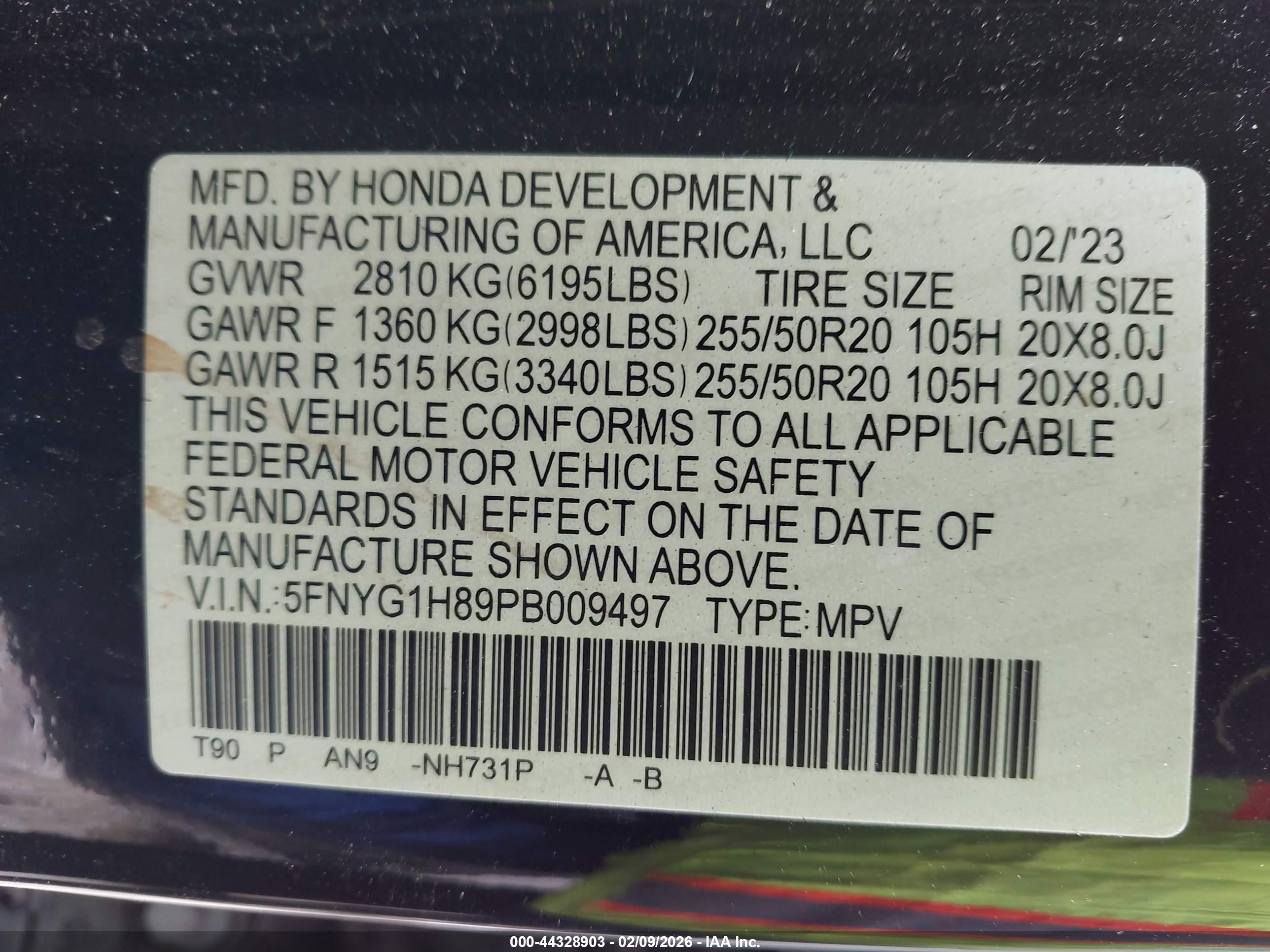 HONDA PILOT image 9