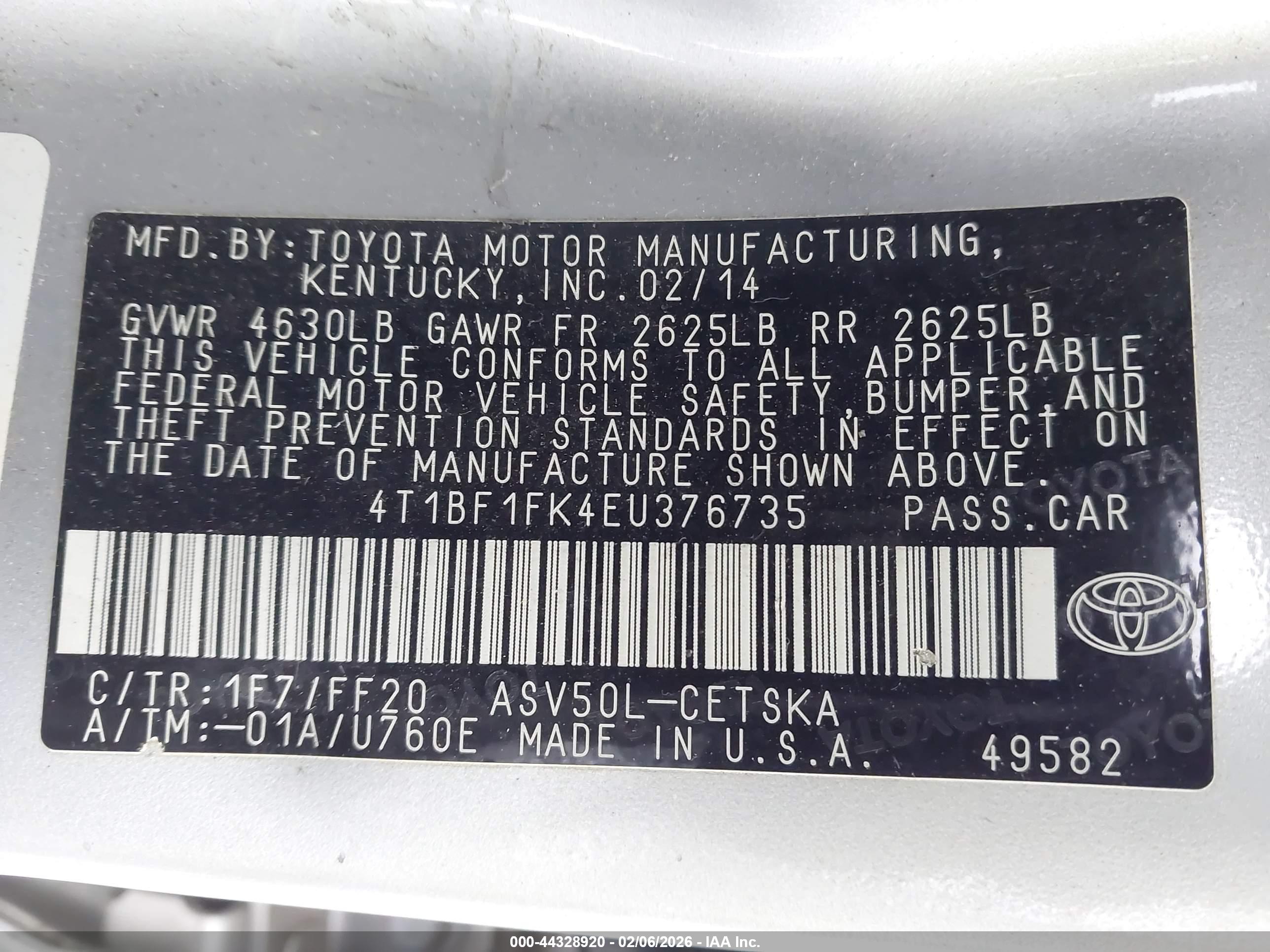 TOYOTA CAMRY image 9
