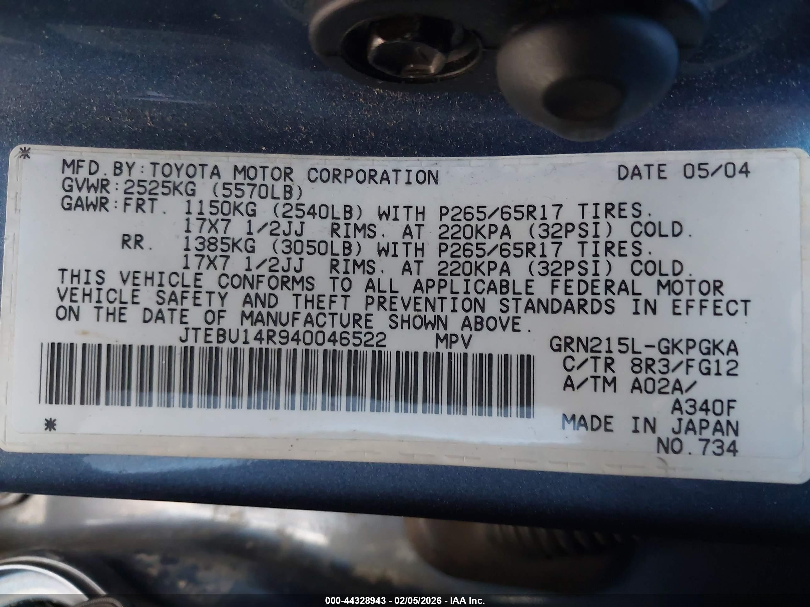 TOYOTA 4RUNNER image 9