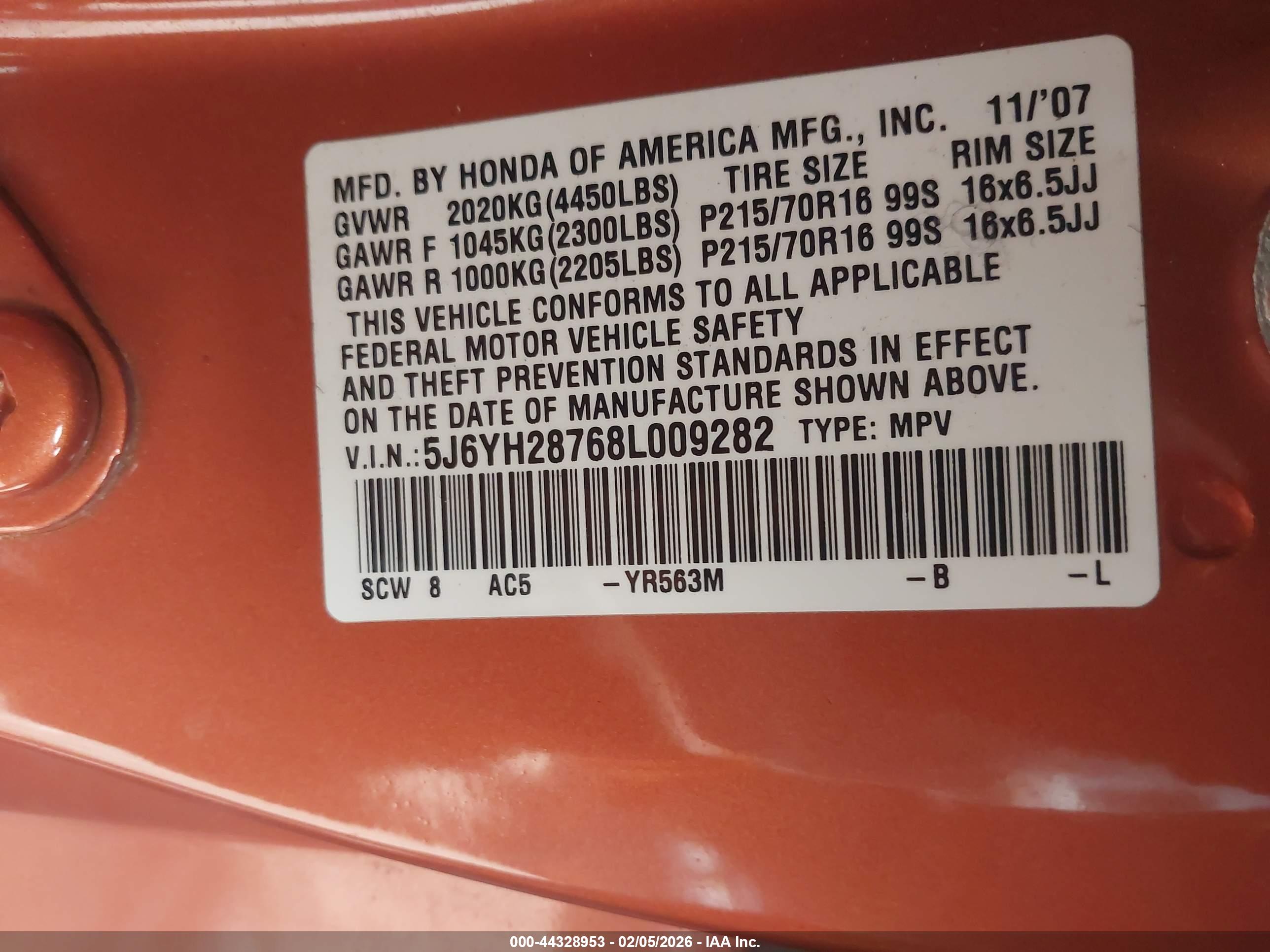 HONDA ELEMENT image 9
