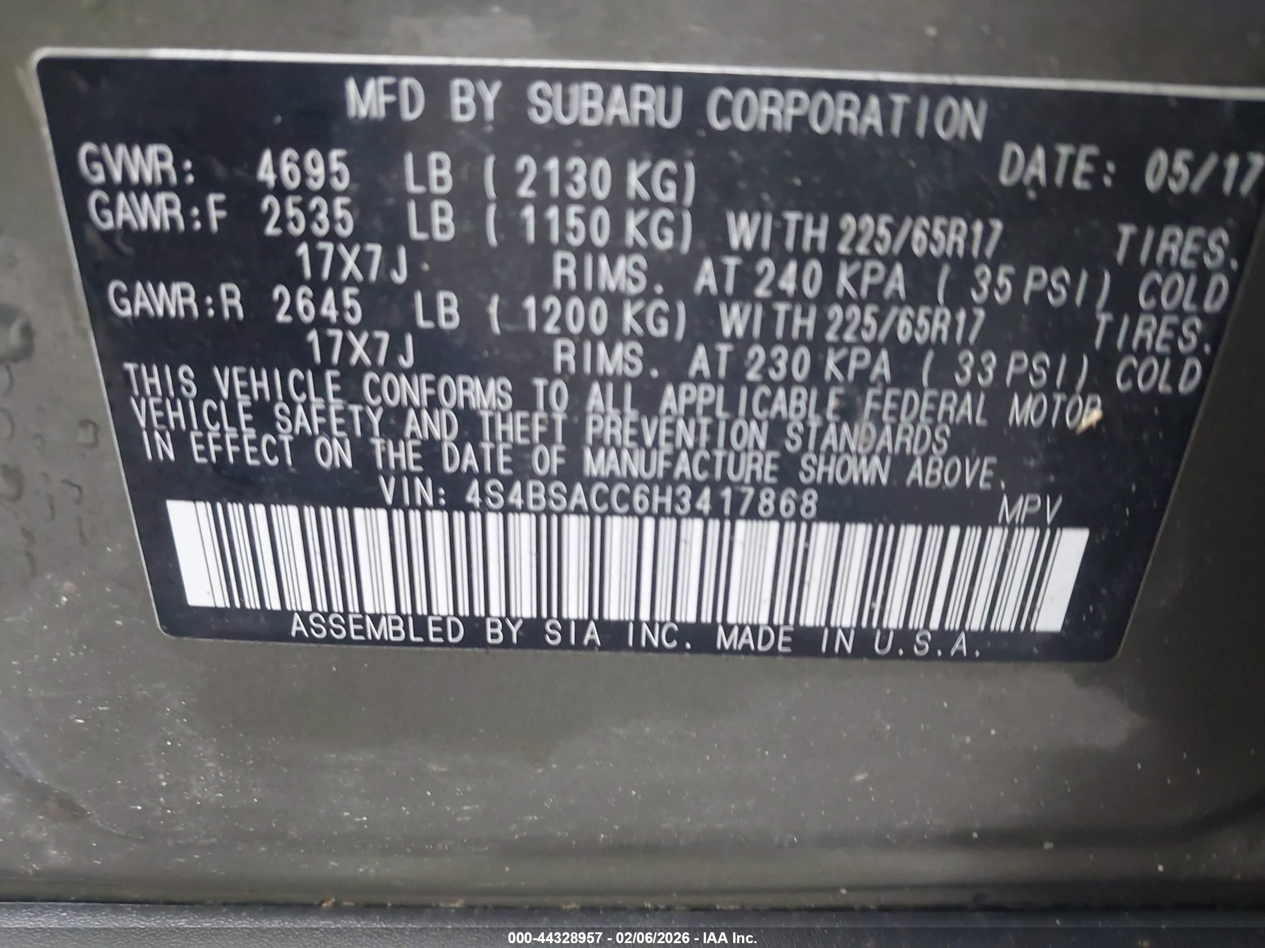 SUBARU OUTBACK image 9