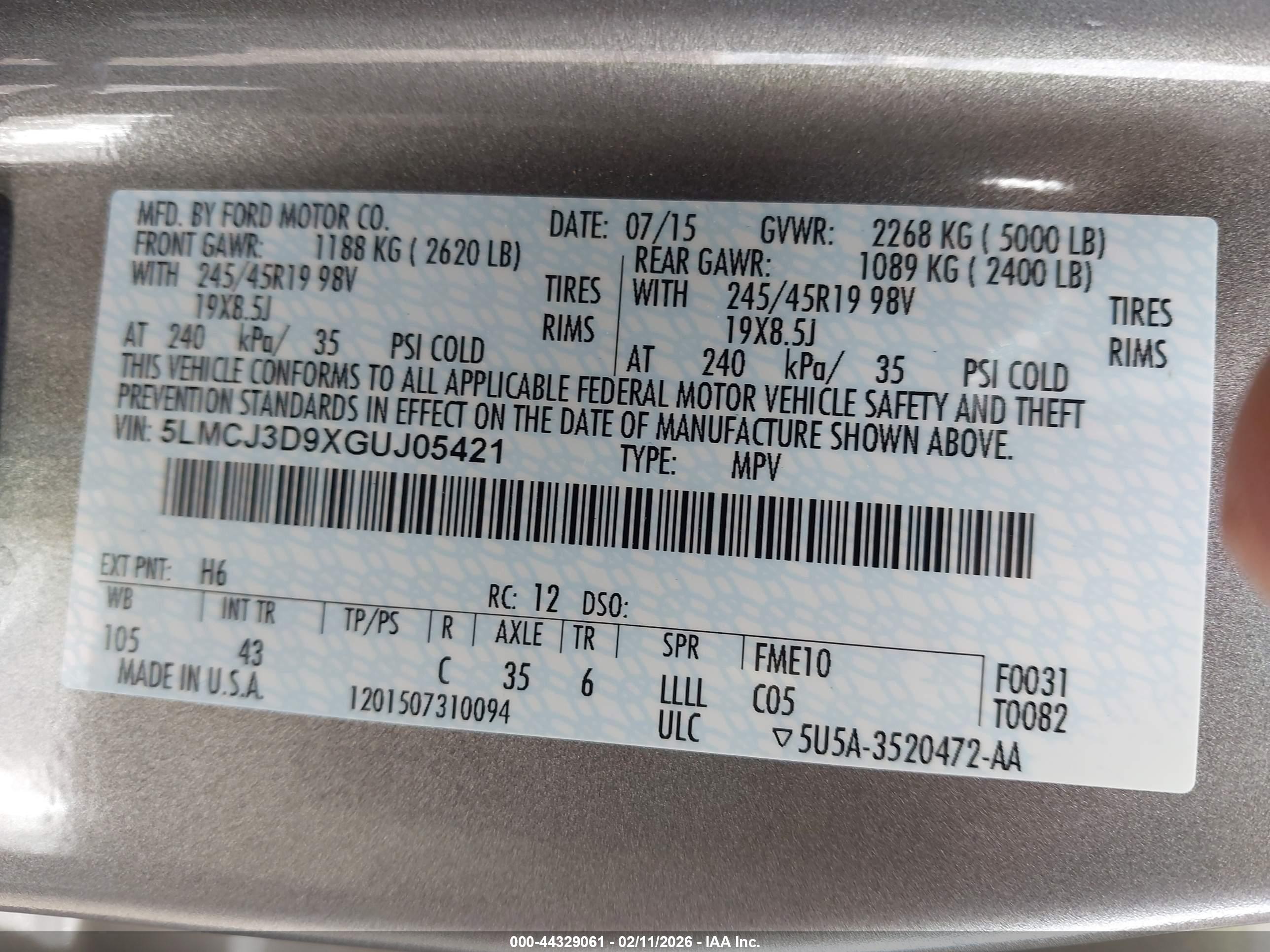 LINCOLN MKC image 9