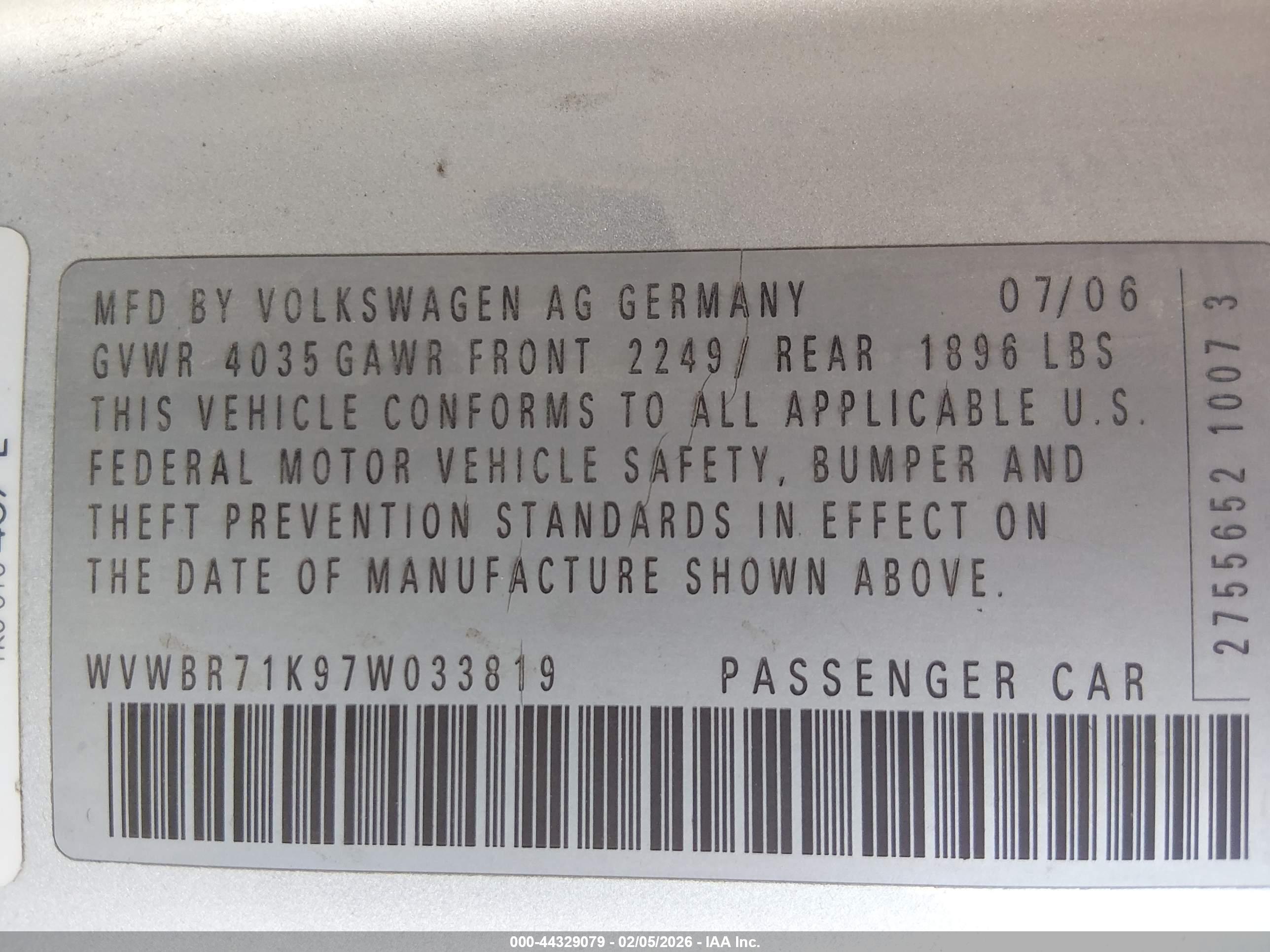 VOLKSWAGEN RABBIT image 9