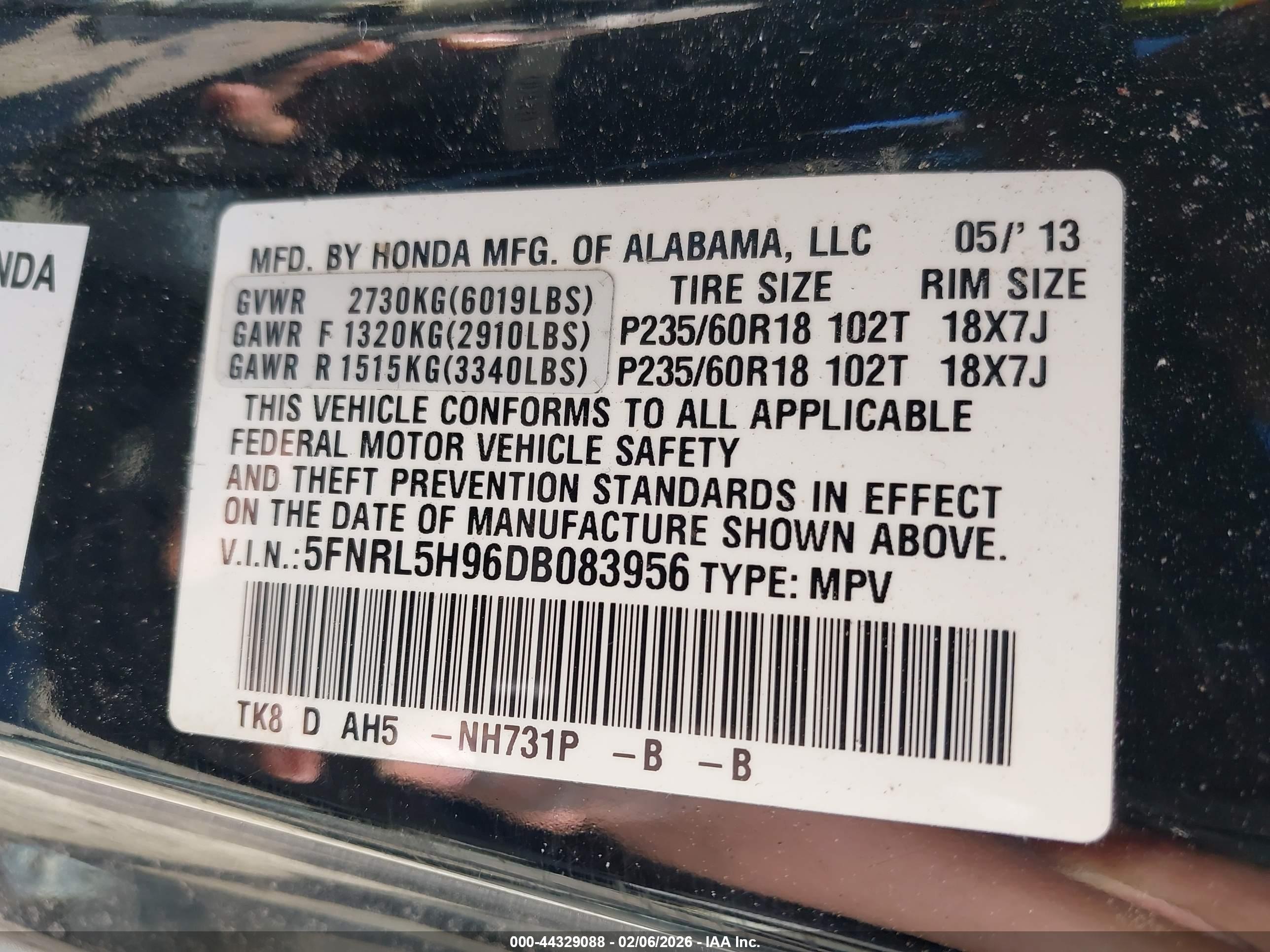 HONDA ODYSSEY image 9