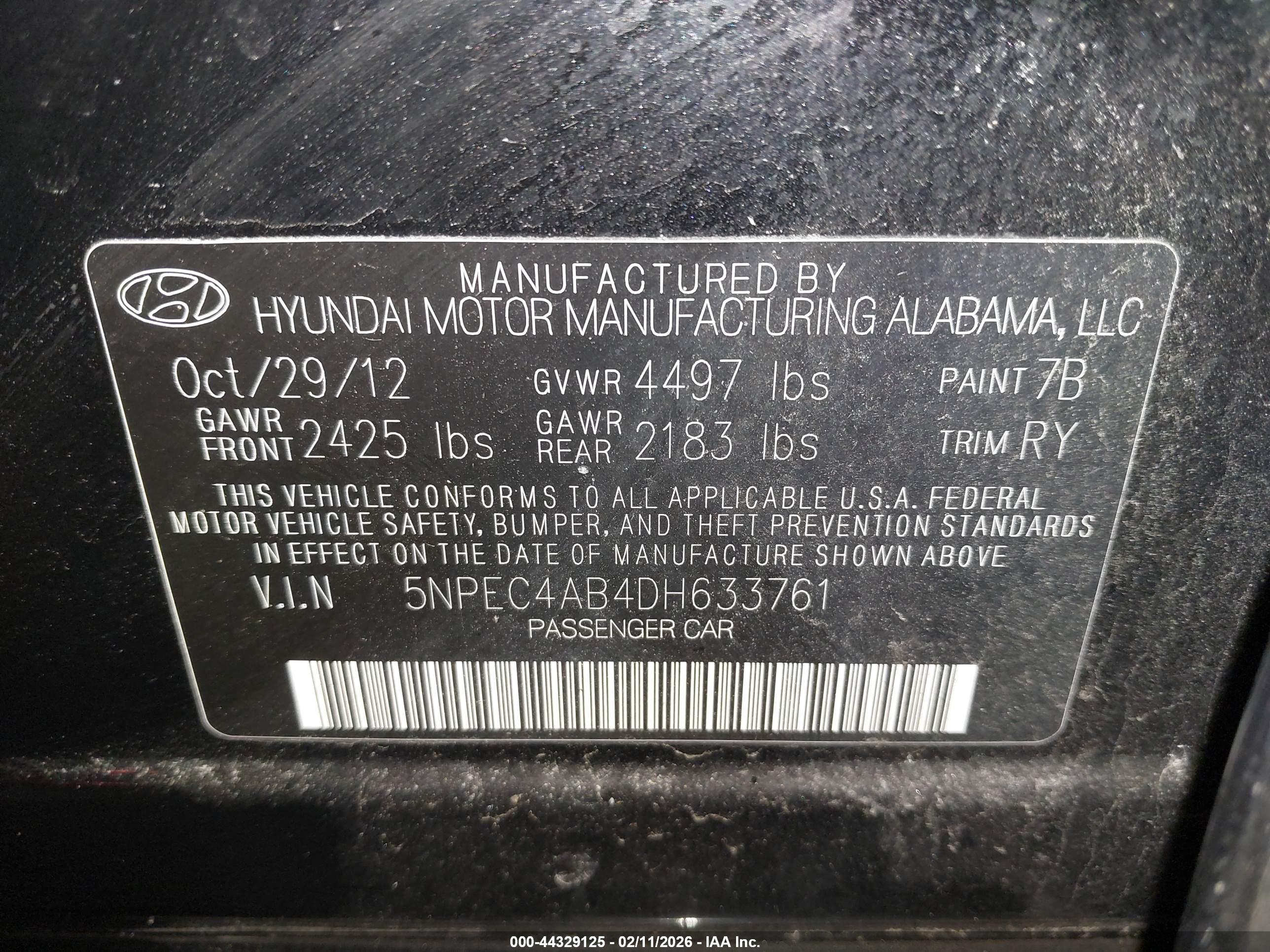 HYUNDAI SONATA image 9