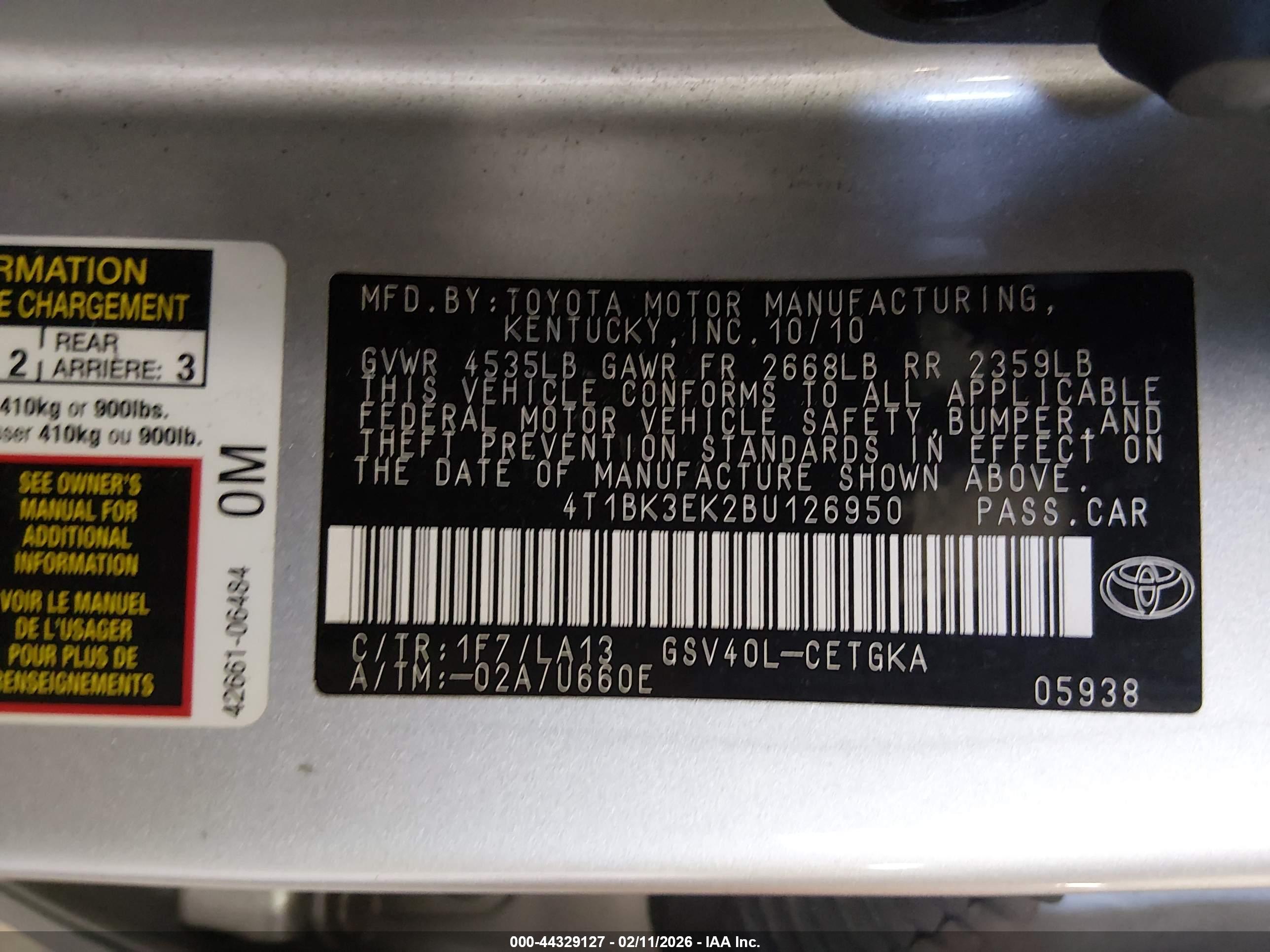TOYOTA CAMRY image 9