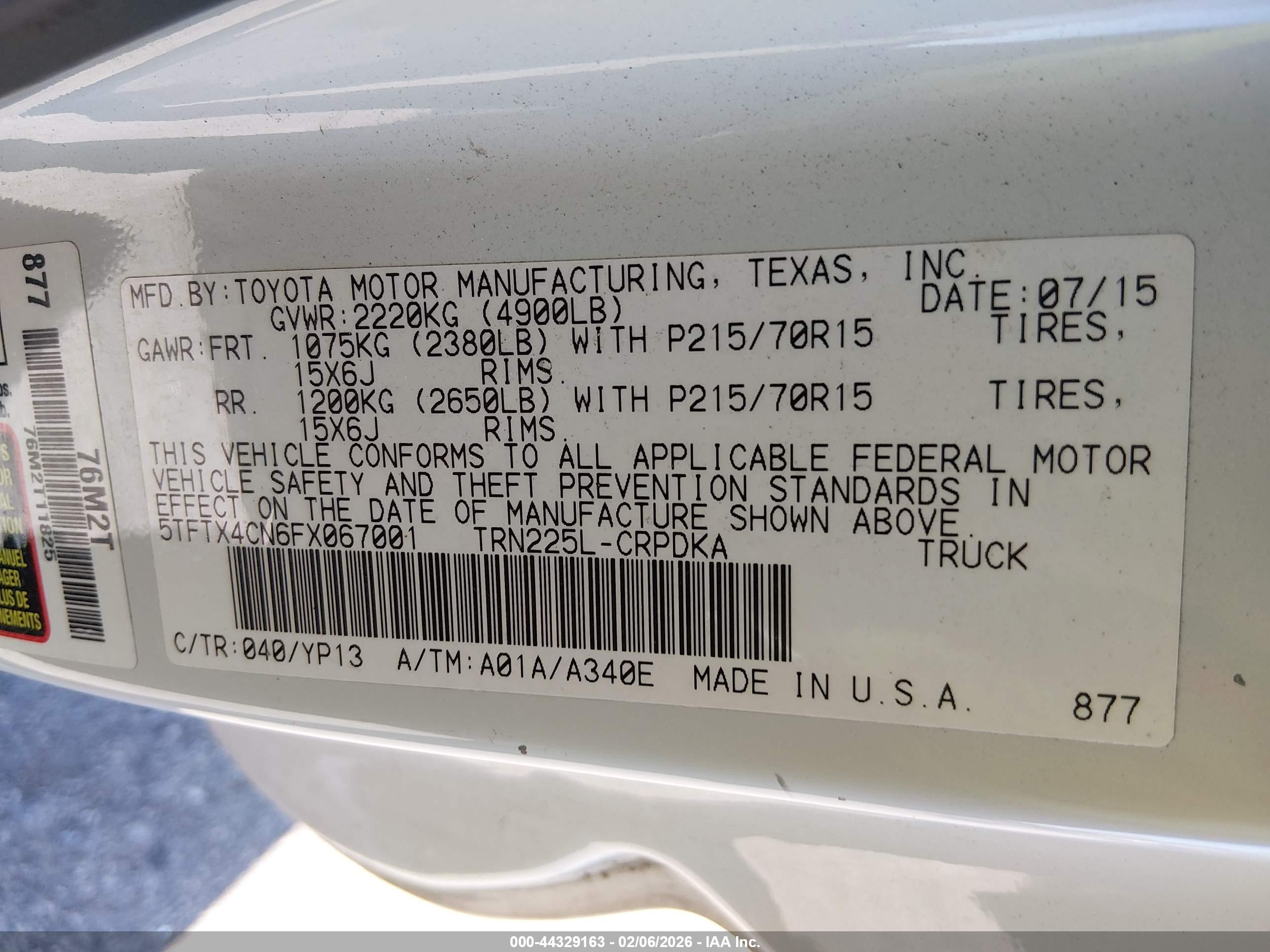TOYOTA TACOMA image 9