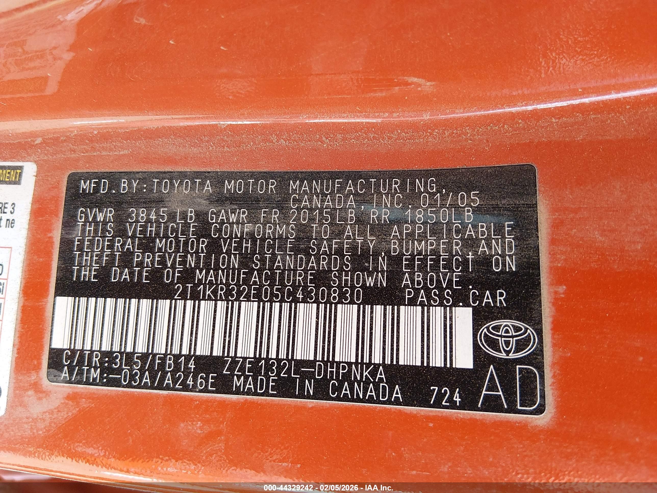 TOYOTA MATRIX image 9