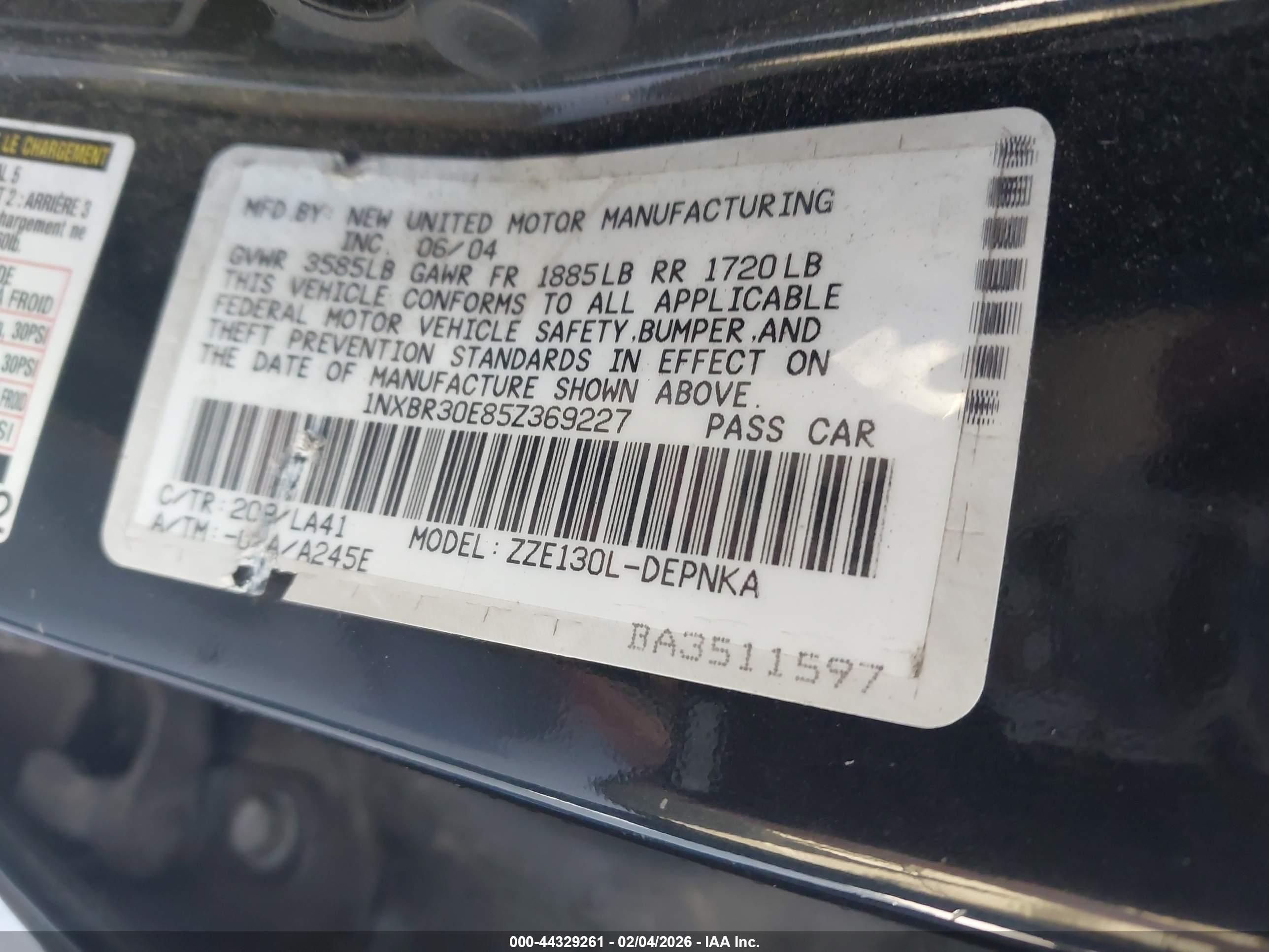 TOYOTA COROLLA image 9
