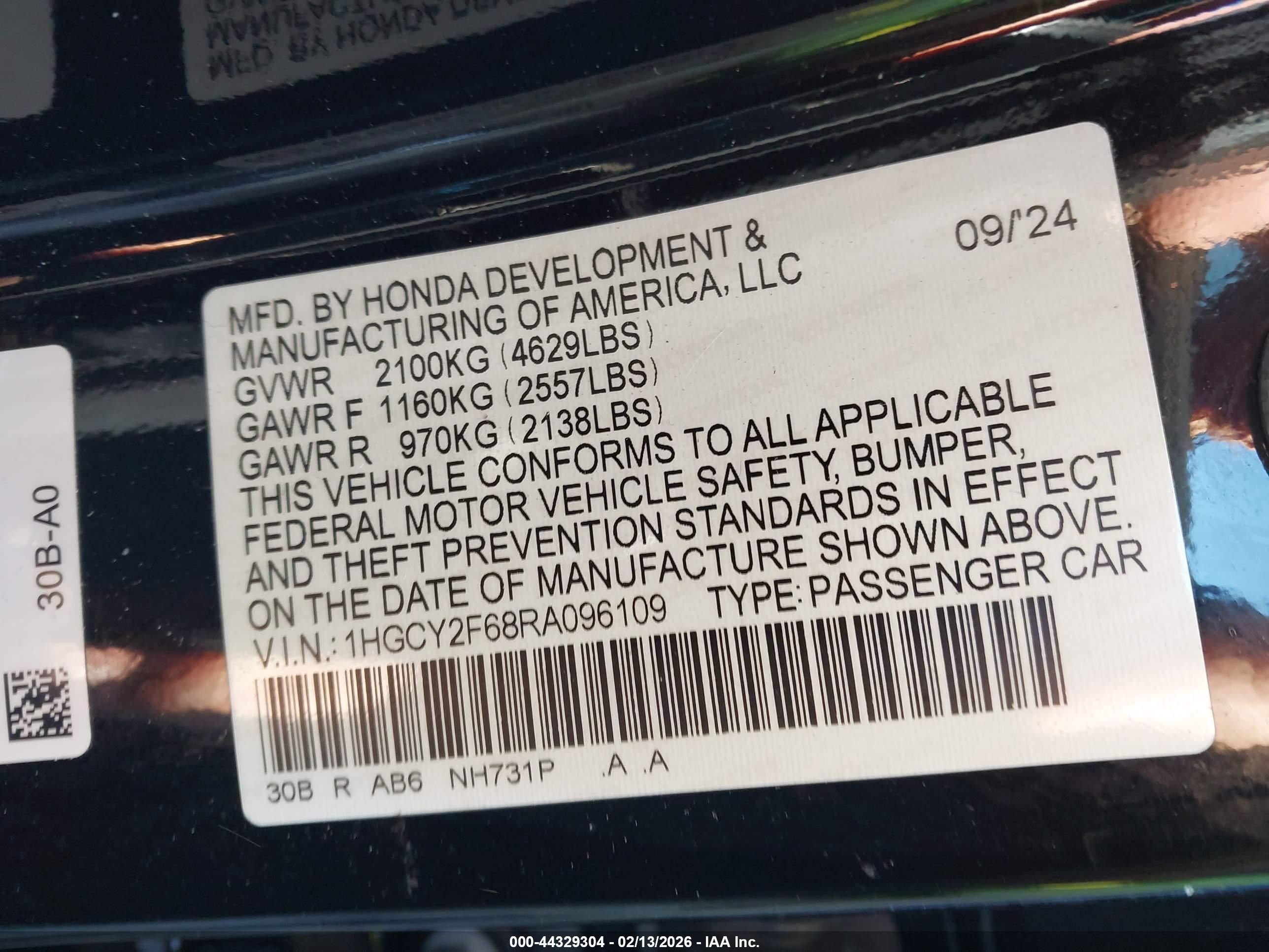 HONDA ACCORD image 9