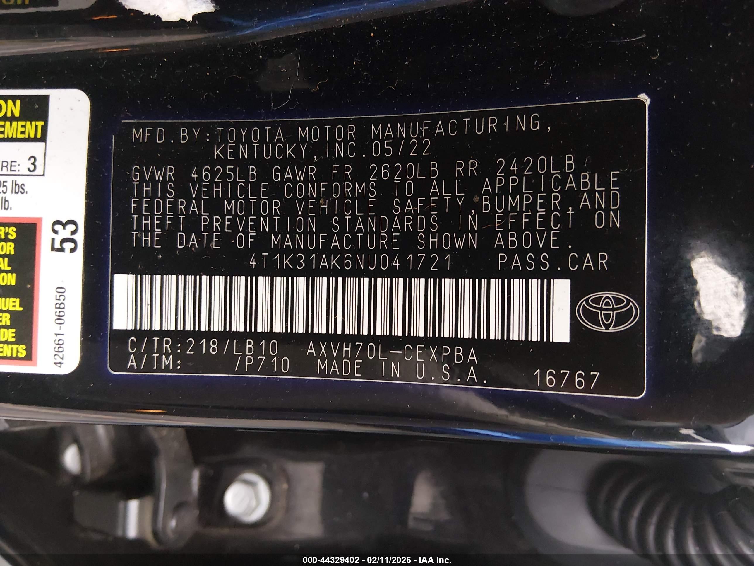 TOYOTA CAMRY image 9