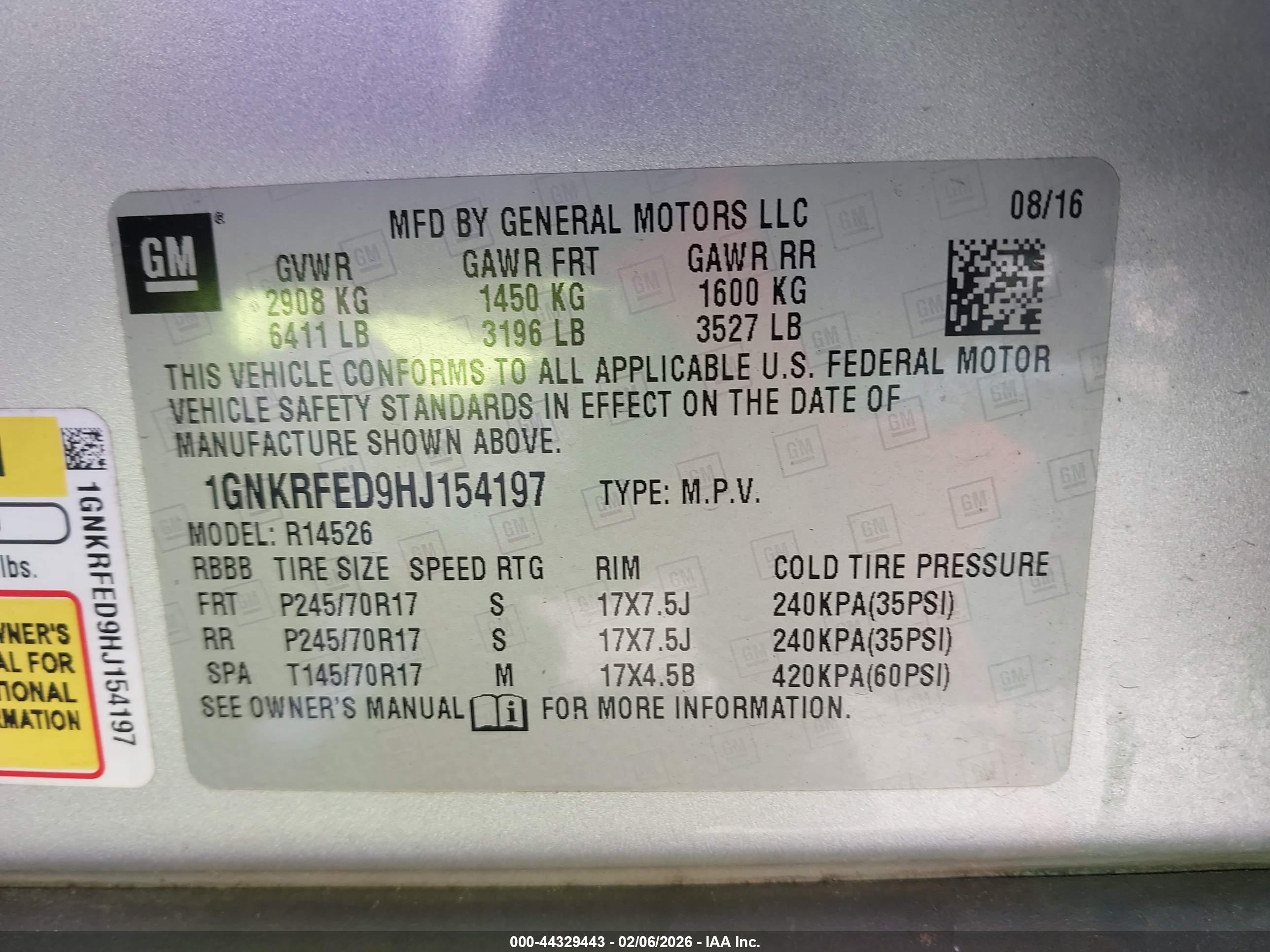 CHEVROLET TRAVERSE image 9