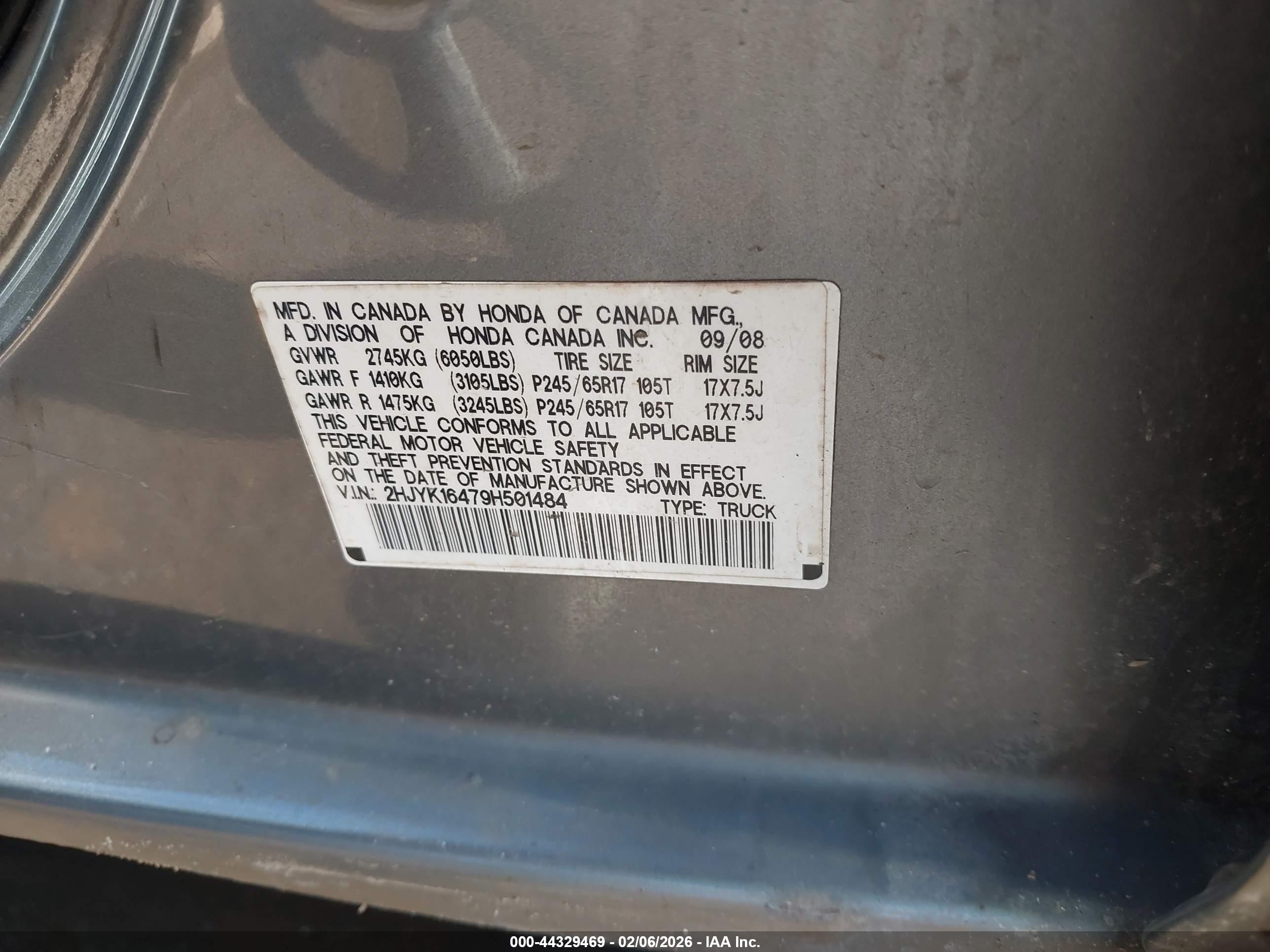 HONDA RIDGELINE image 9