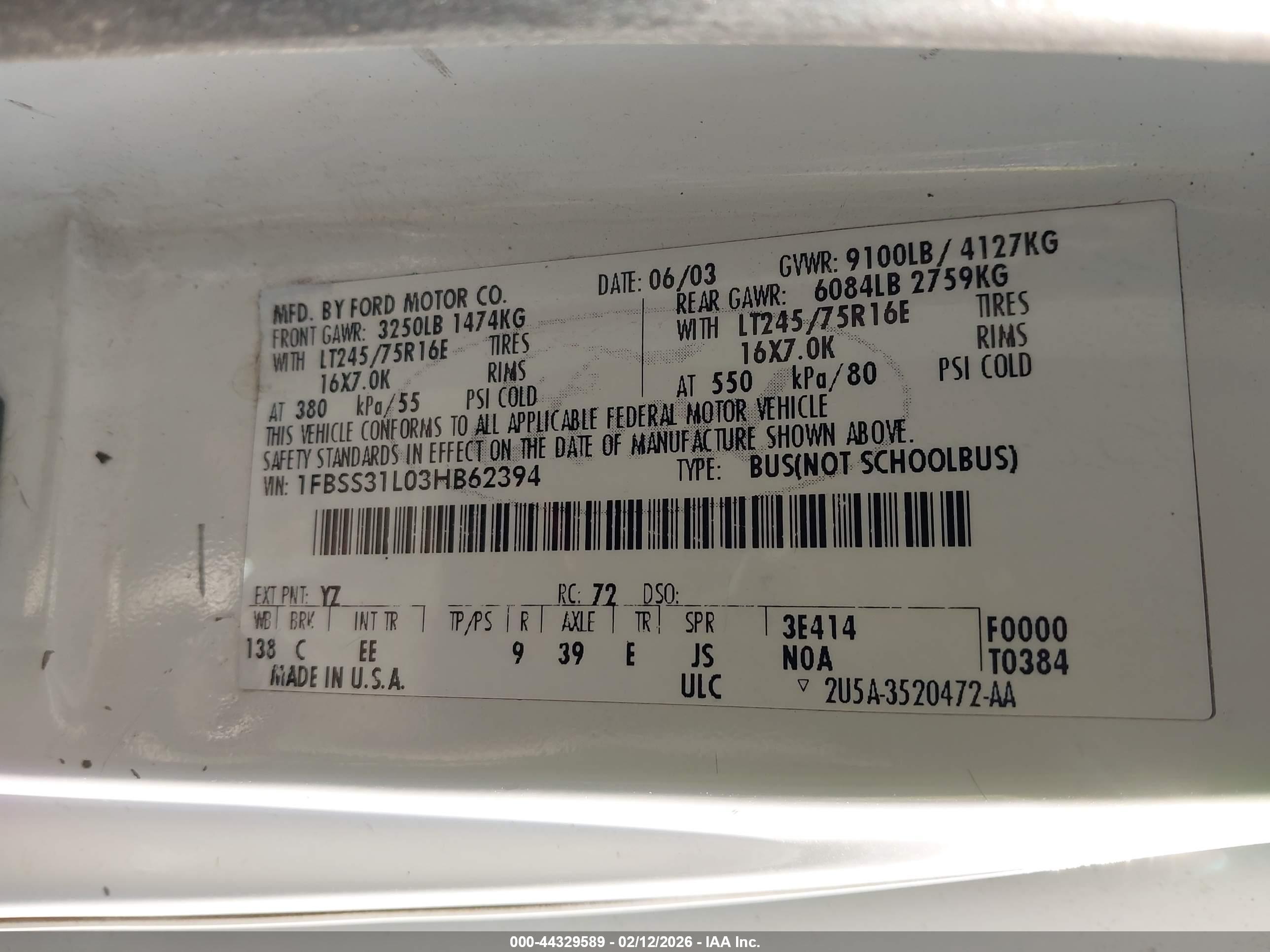 FORD E-350 image 9