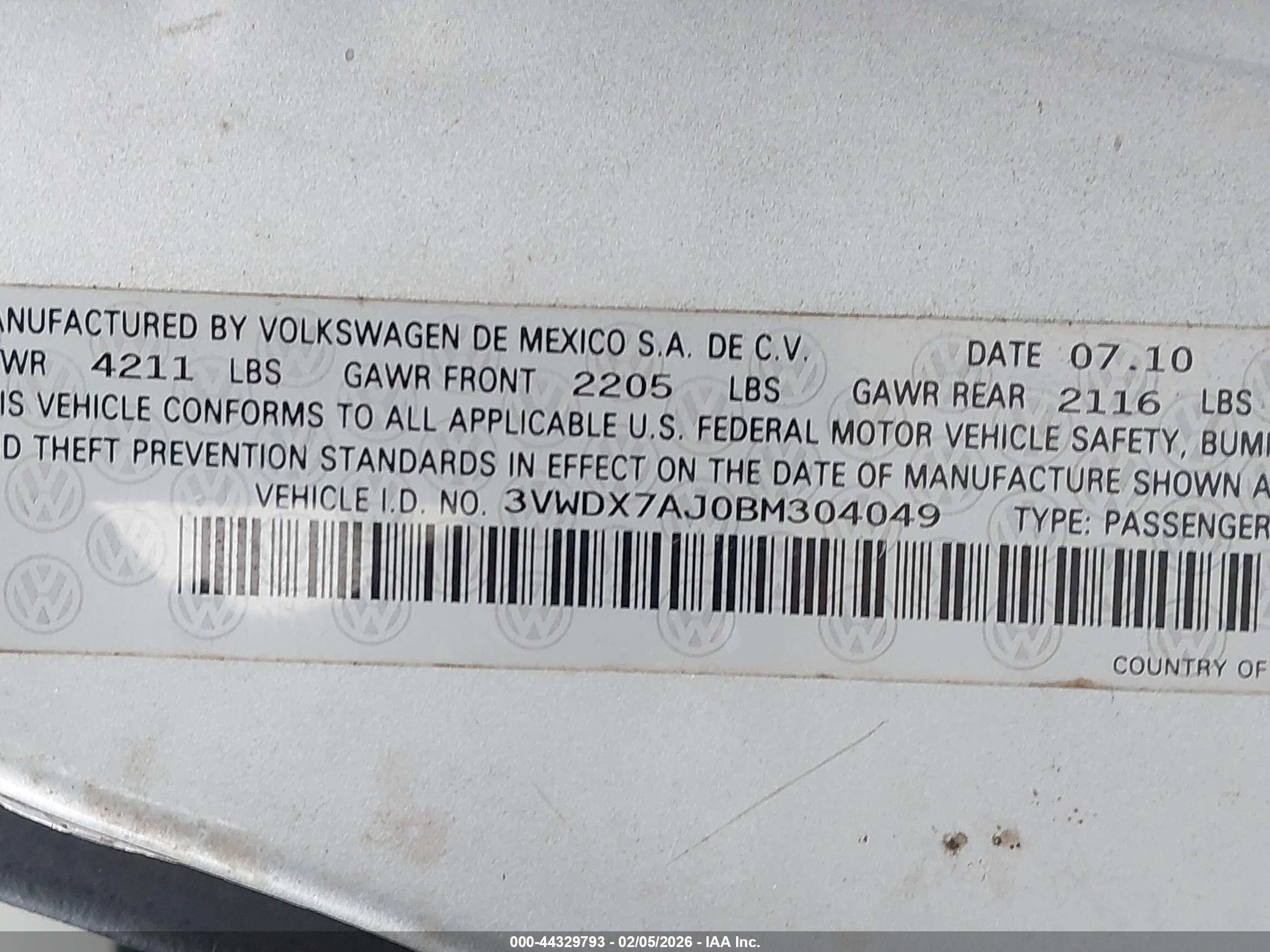 VOLKSWAGEN JETTA image 9