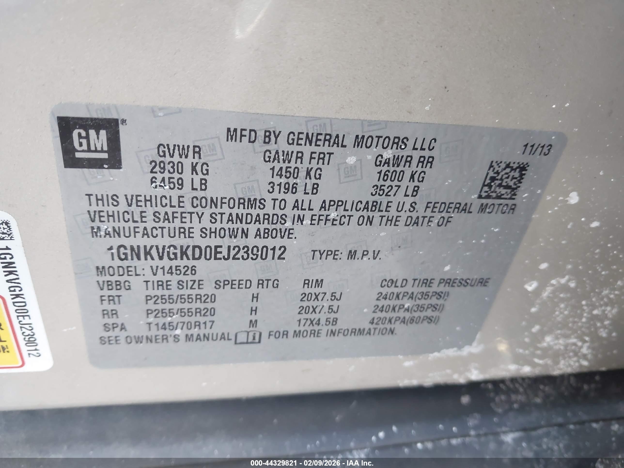 CHEVROLET TRAVERSE image 9