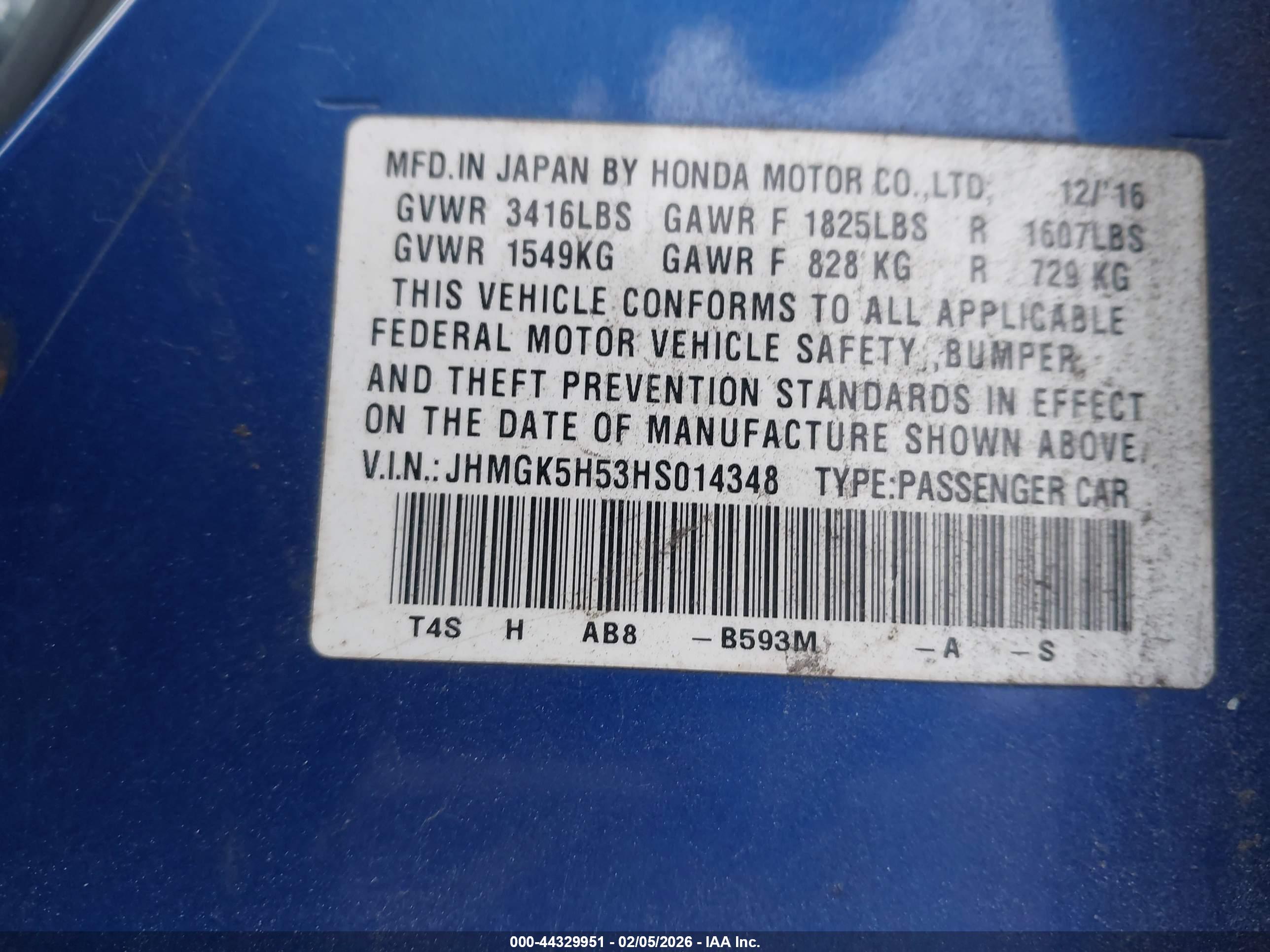 HONDA FIT image 9