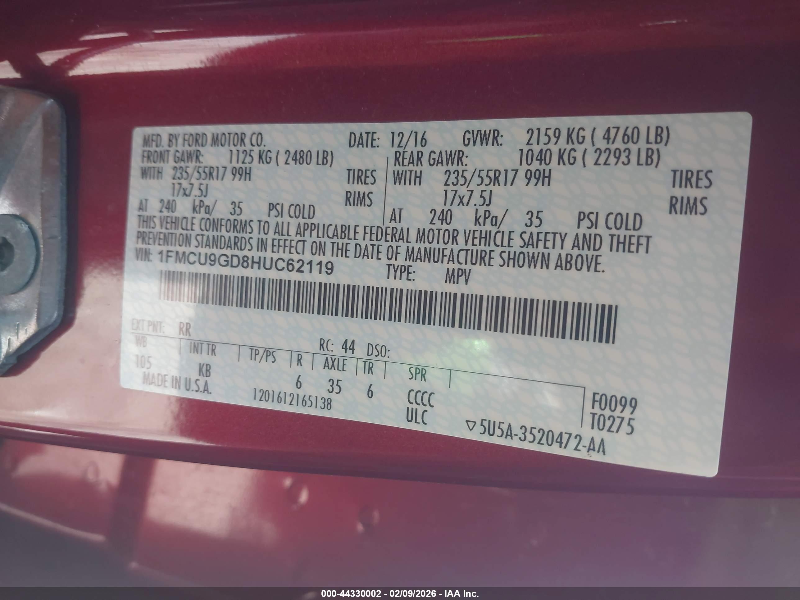 FORD ESCAPE image 9