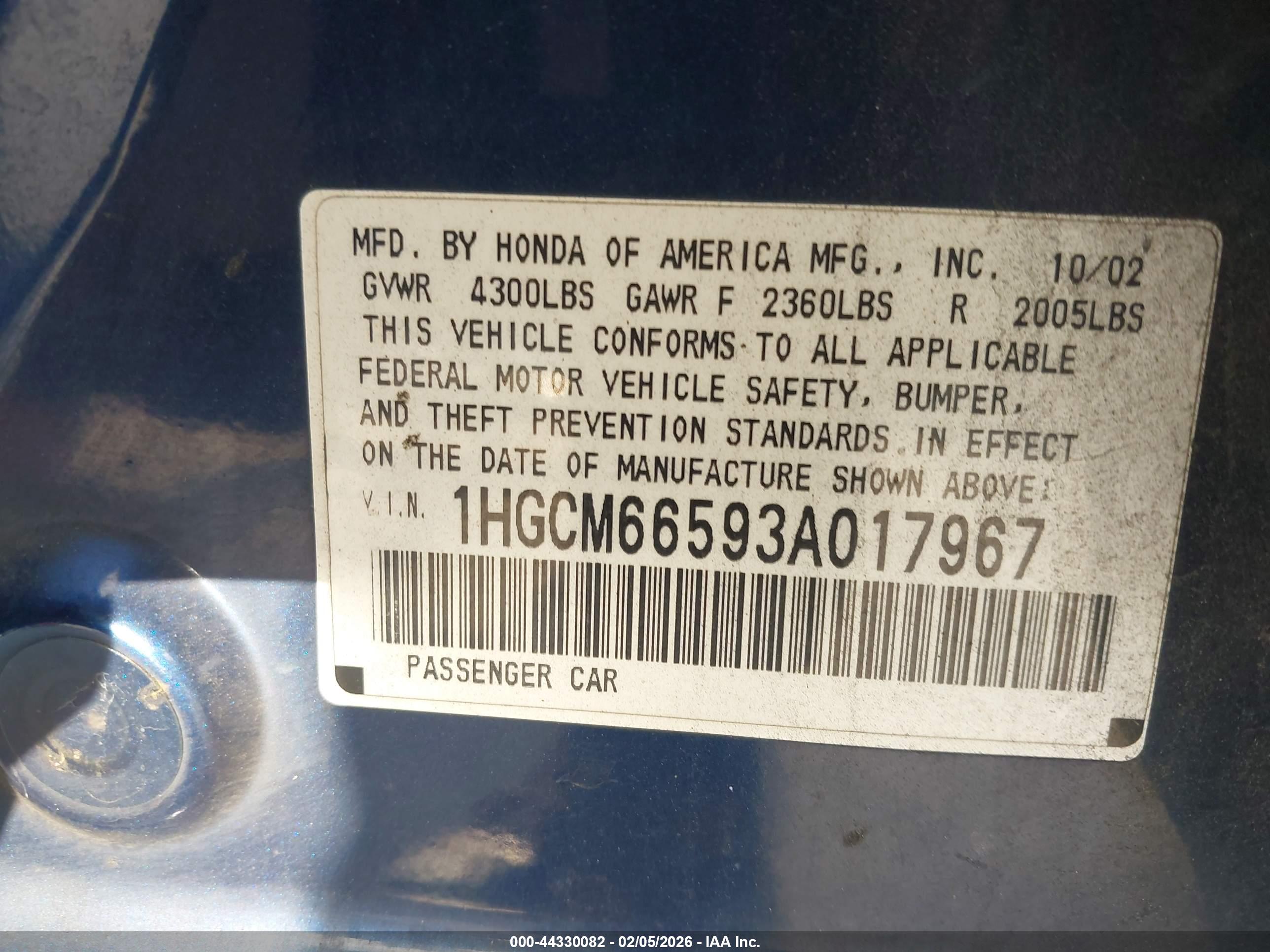 HONDA ACCORD image 9