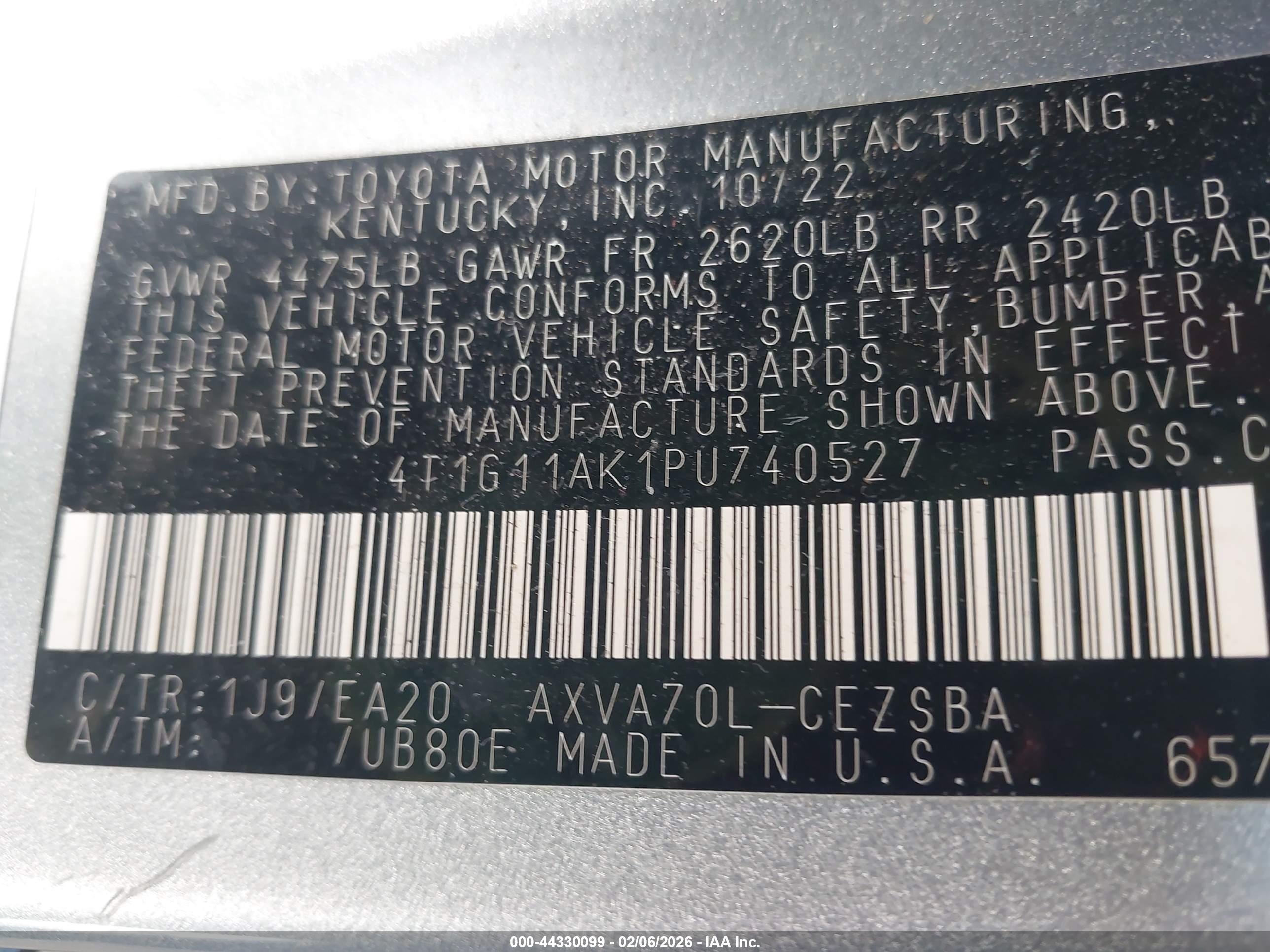 TOYOTA CAMRY image 9