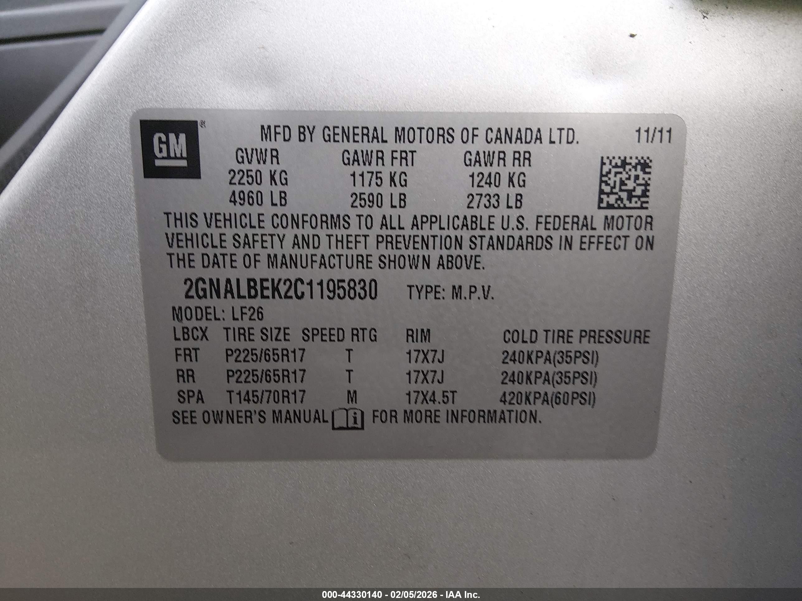CHEVROLET EQUINOX image 9