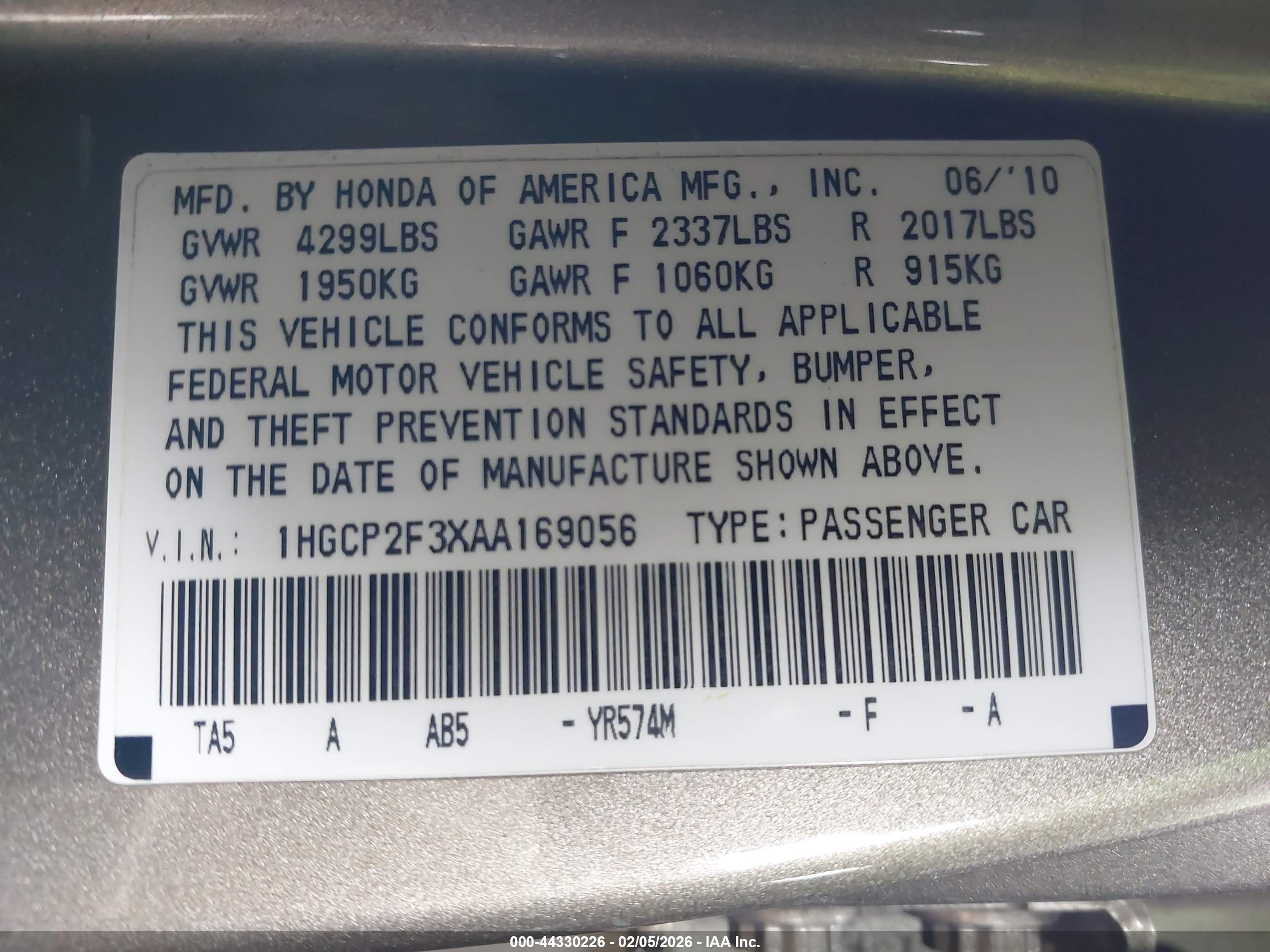HONDA ACCORD image 9